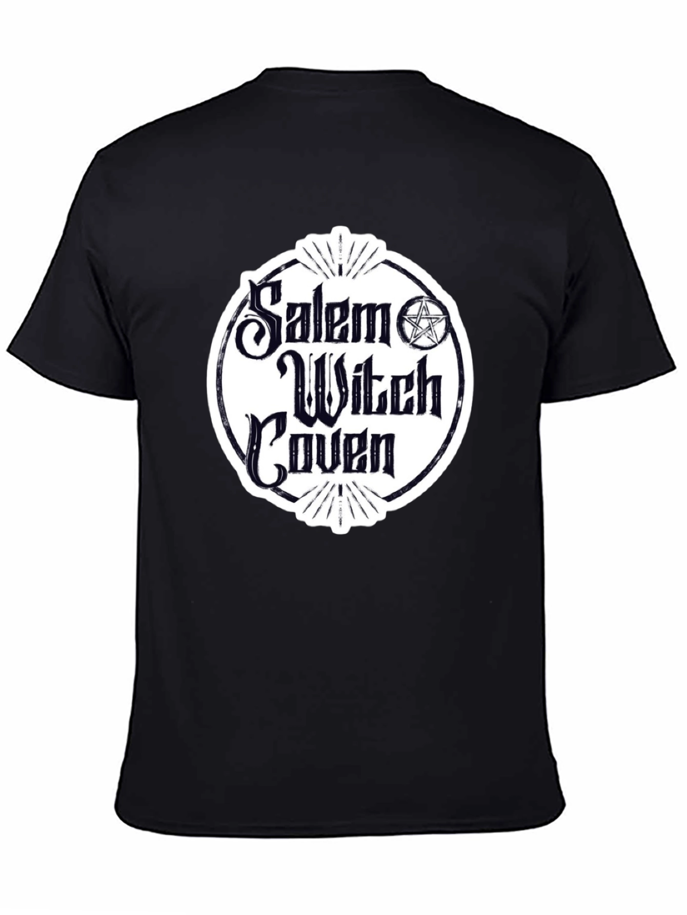 Salem Witch Coven Graphic T-Shirt - Black Cotton Tee
