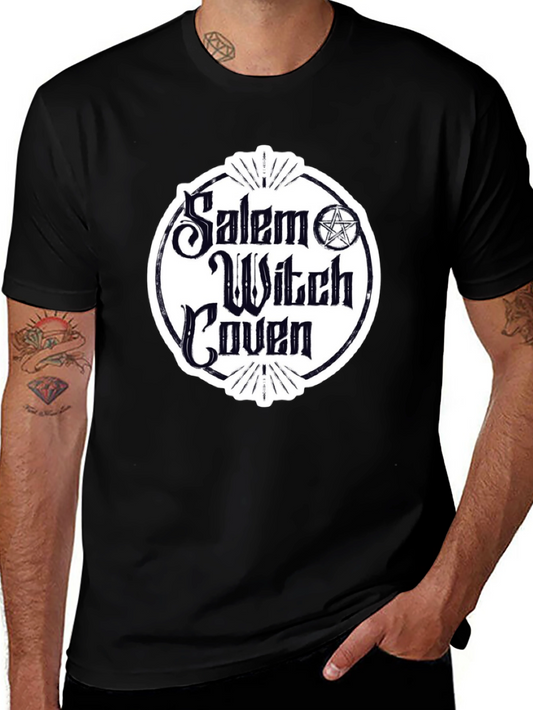 Salem Witch Coven Graphic T-Shirt - Black Cotton Tee