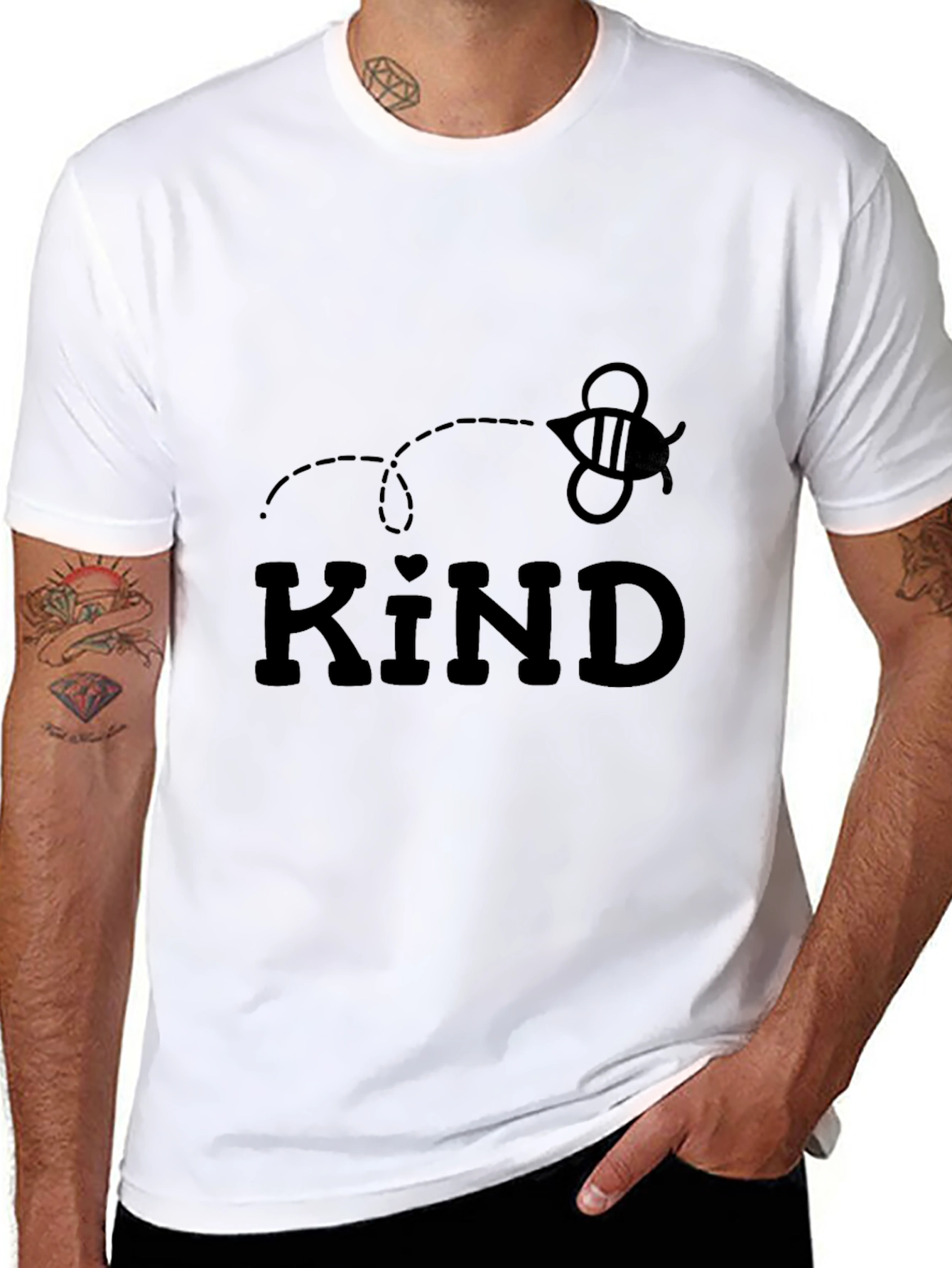 Bee Kind Graphic Tee - Stylish Black Unisex T-Shirt