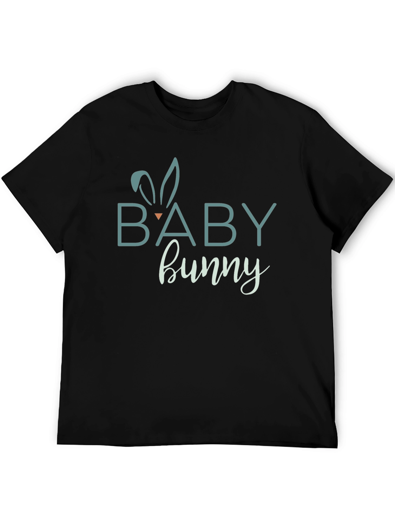 Baby Bunny Graphic Tee - Soft Cotton Black T-Shirt