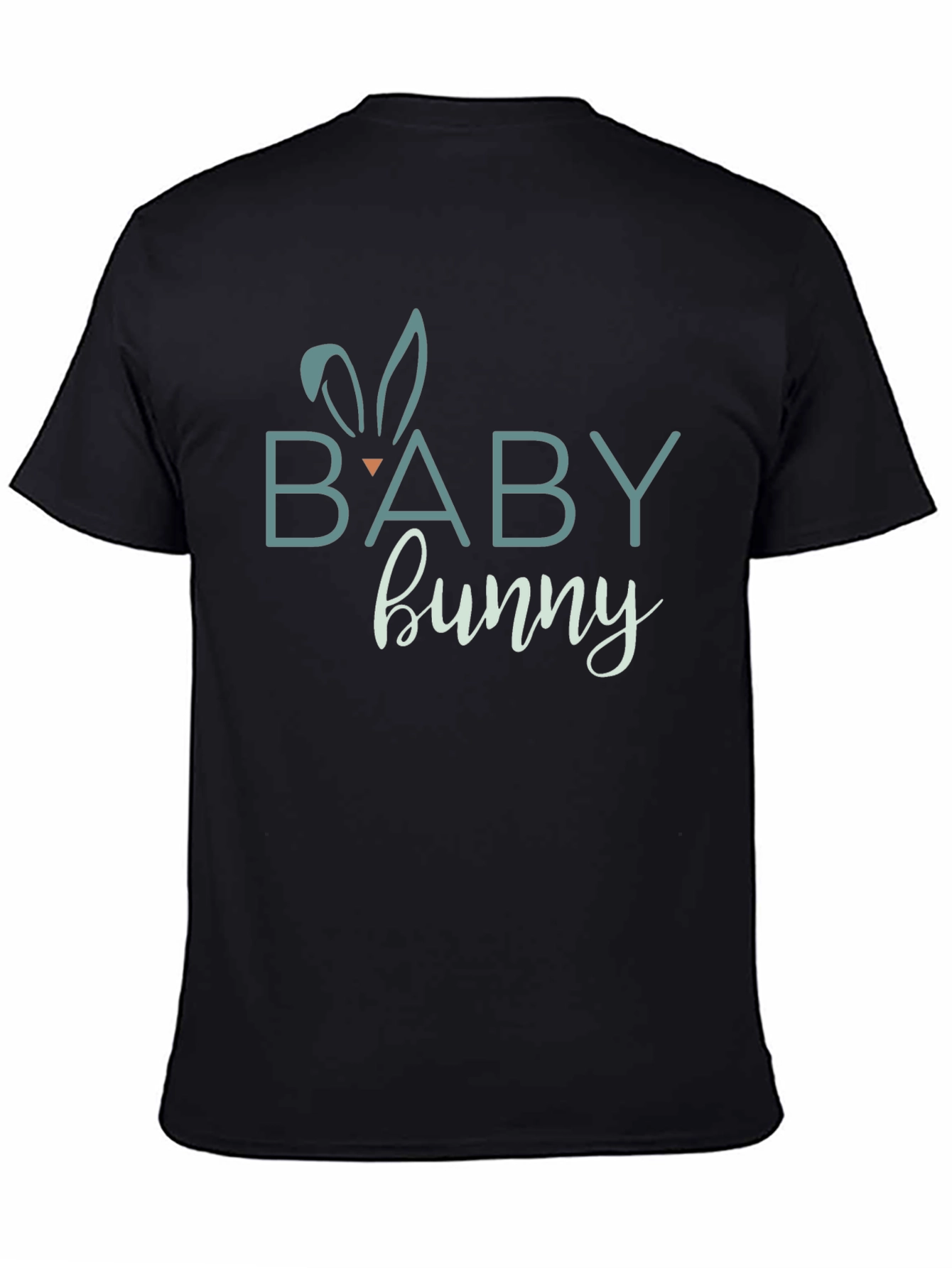 Baby Bunny Graphic Tee - Soft Cotton Black T-Shirt