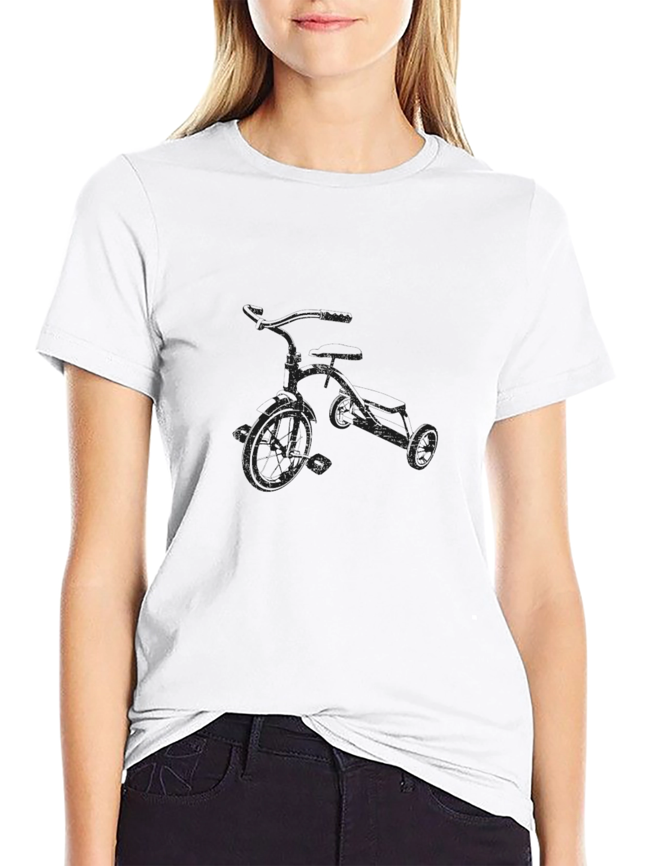 Mens Black Tricycle Graphic Tee - Stylish & Casual