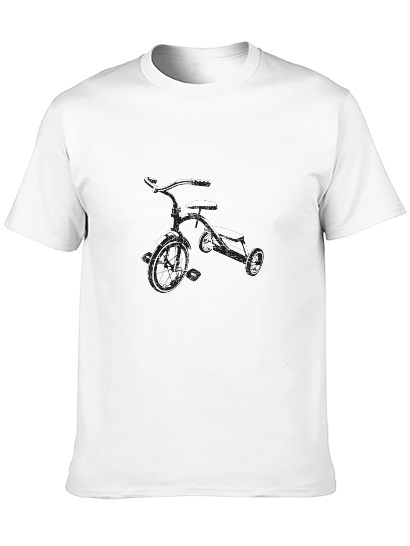 Mens Black Tricycle Graphic Tee - Stylish & Casual