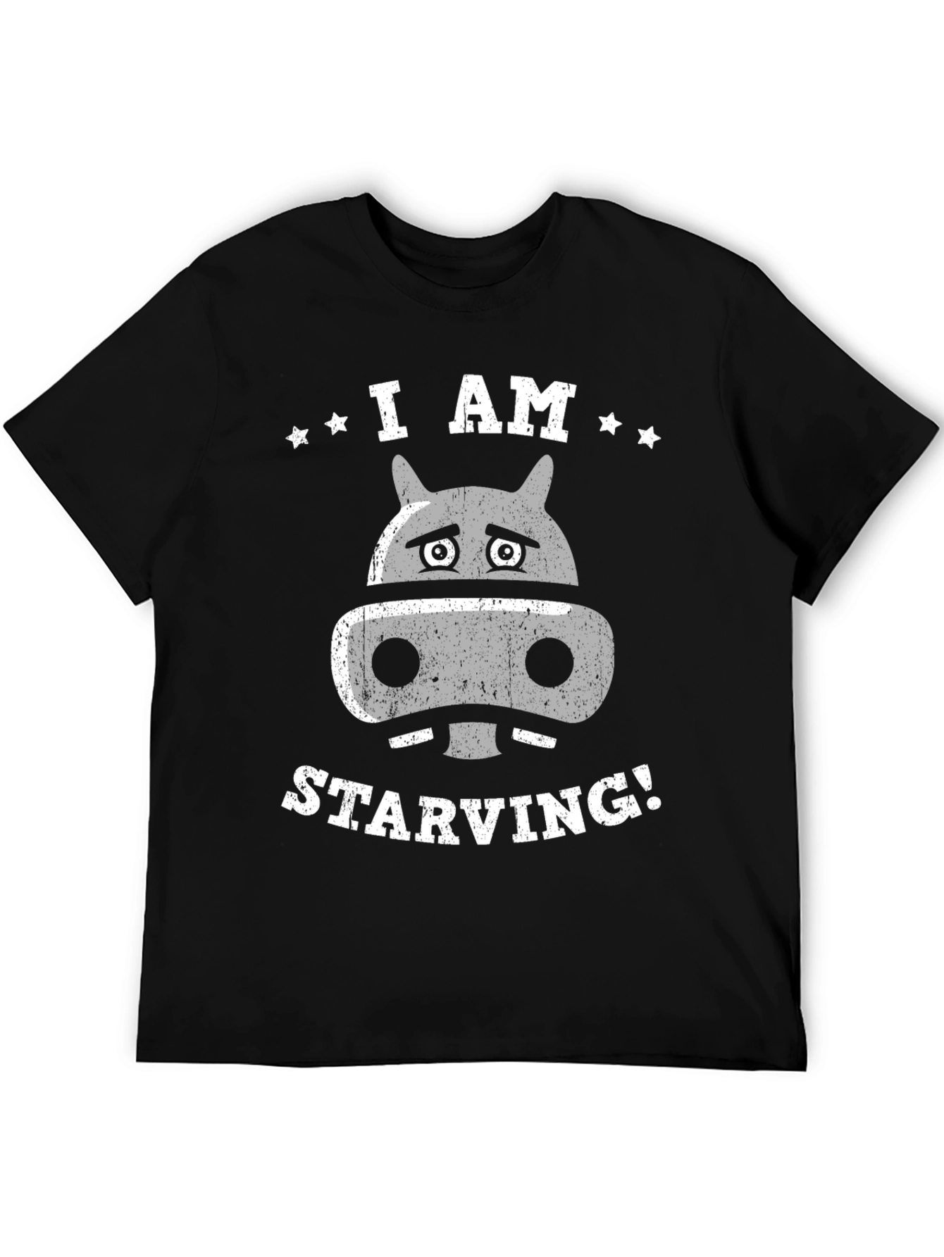 I Am Starving Hippo T-Shirt - Funny Animal Tee