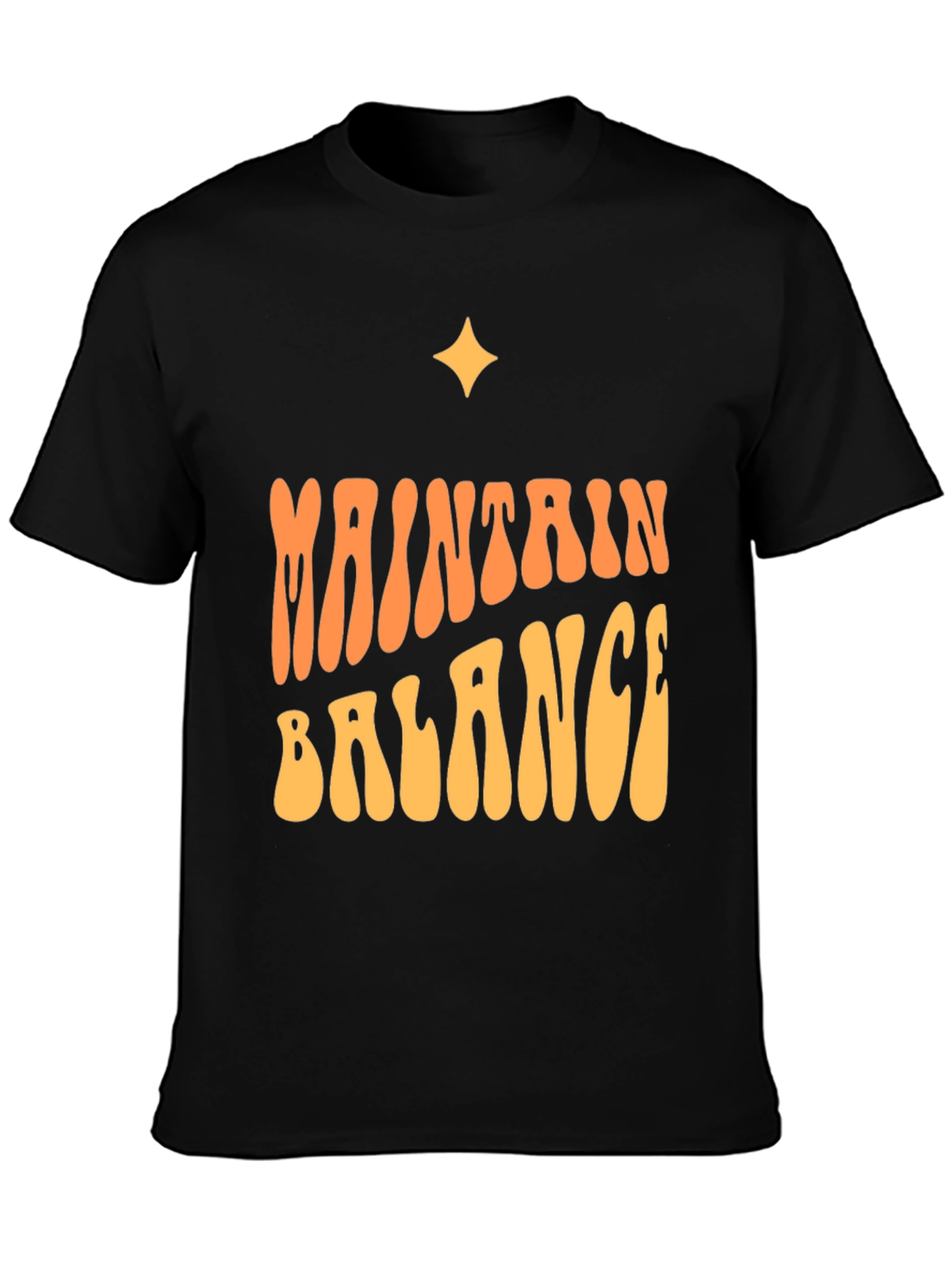 Maintain Balance Graphic Tee - Soft Cotton Blend