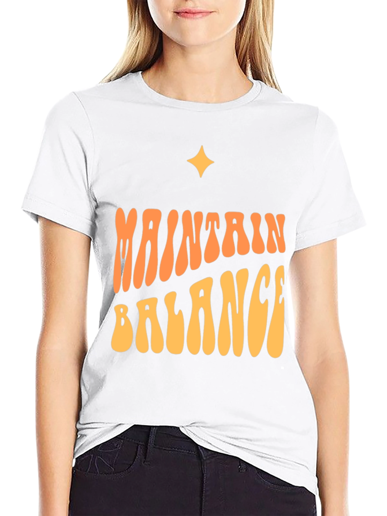 Maintain Balance Graphic Tee - Soft Cotton Blend