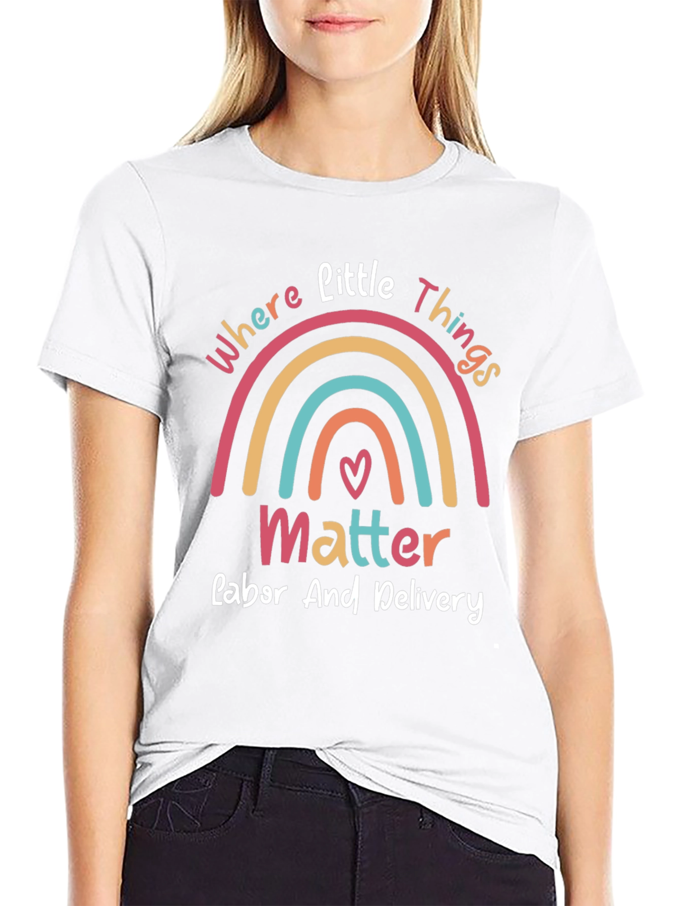 Labor & Delivery Rainbow Graphic Tee