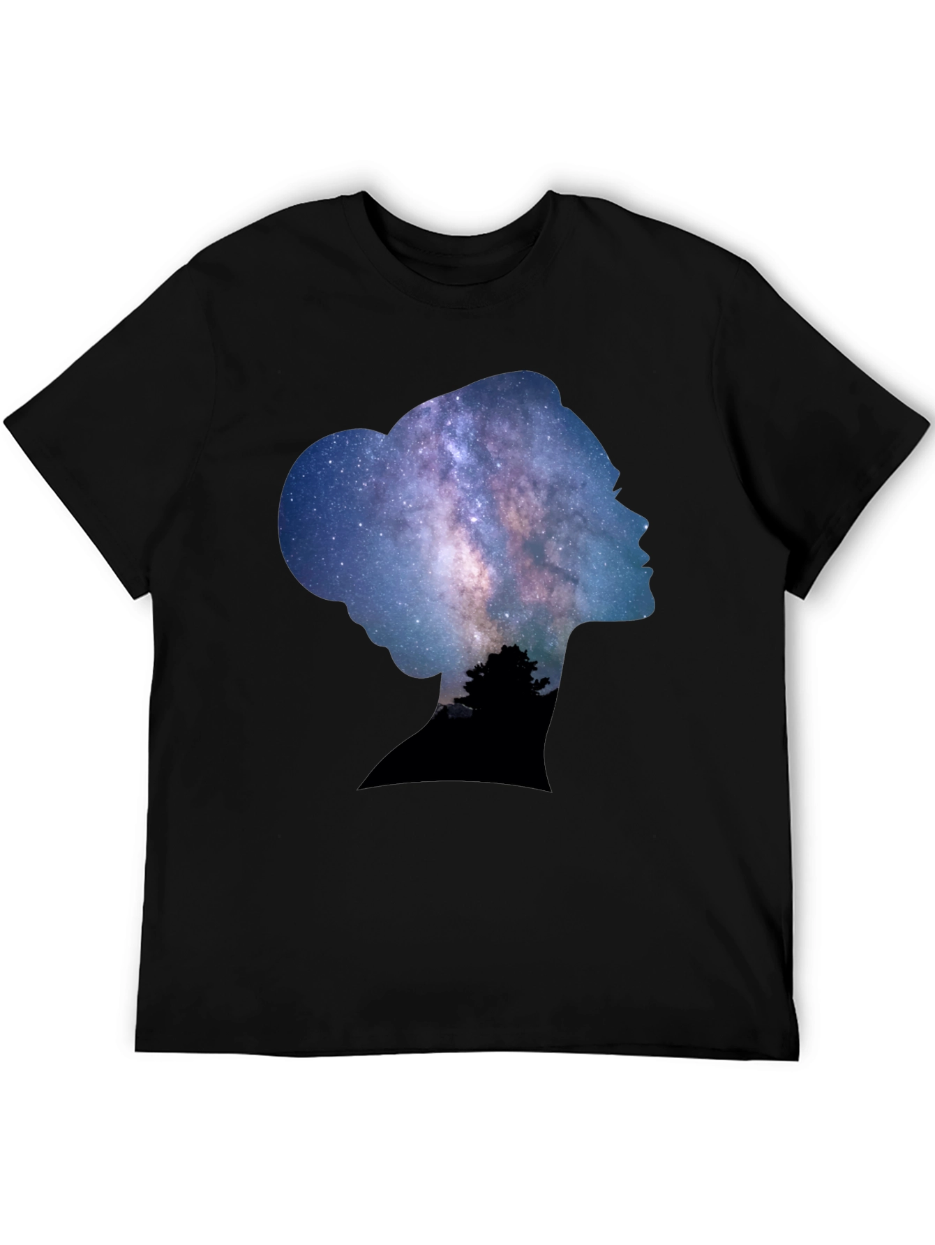 Leia Galaxy T-Shirt - Black