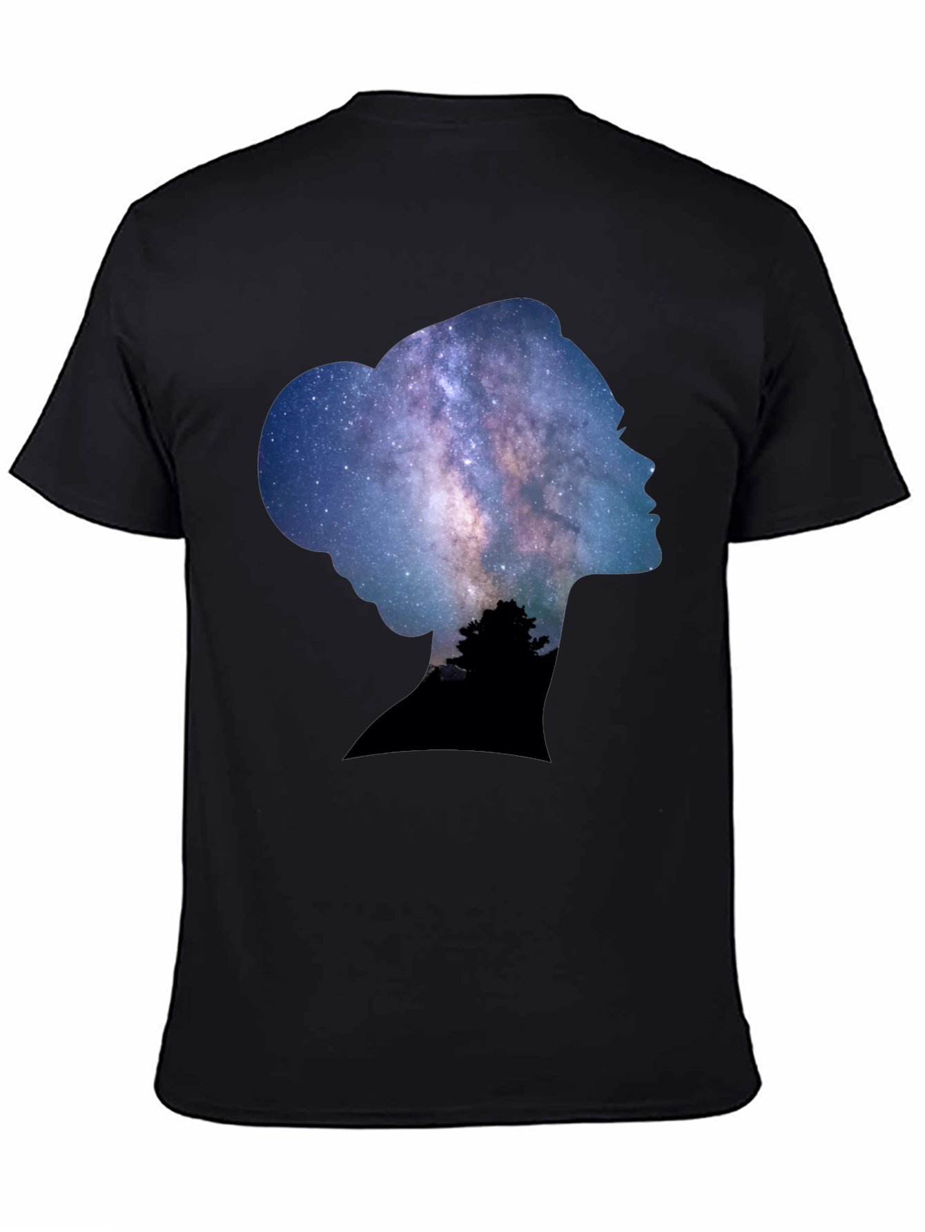 Leia Galaxy T-Shirt - Black