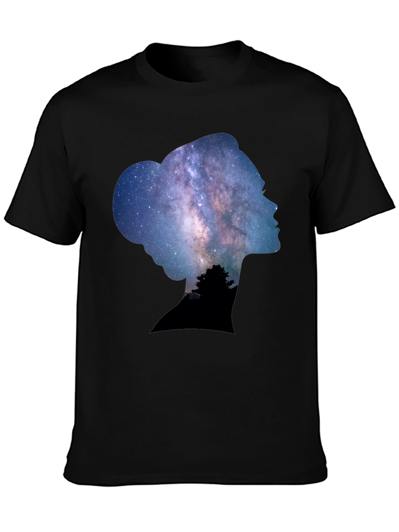 Leia Galaxy T-Shirt - Black