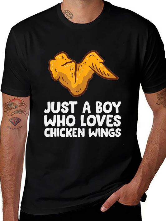 Chicken Wings Lover T-Shirt - Just a Boy Who Loves Chicken Wings