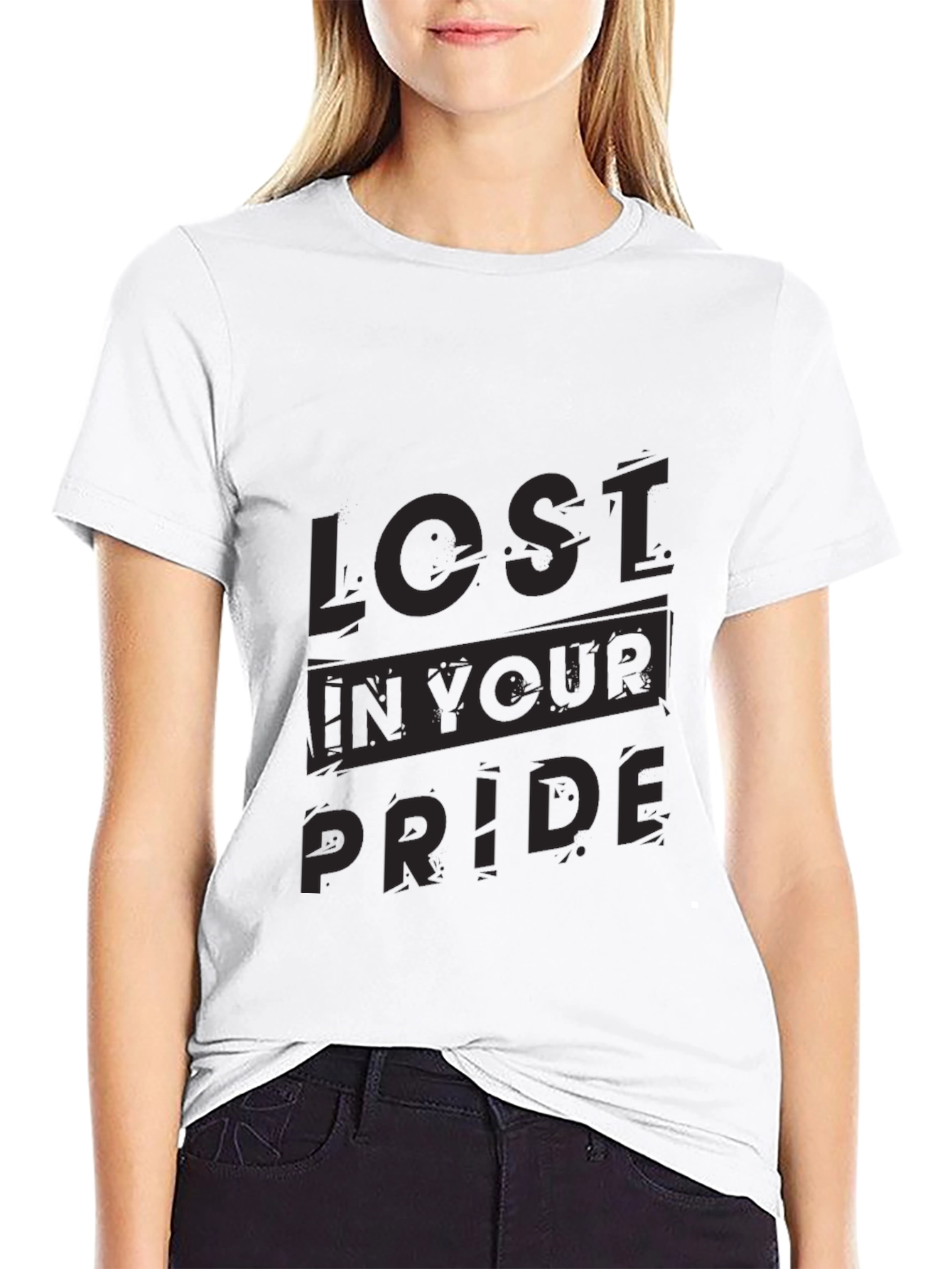 Lost in Your Pride Graphic Tee - Black