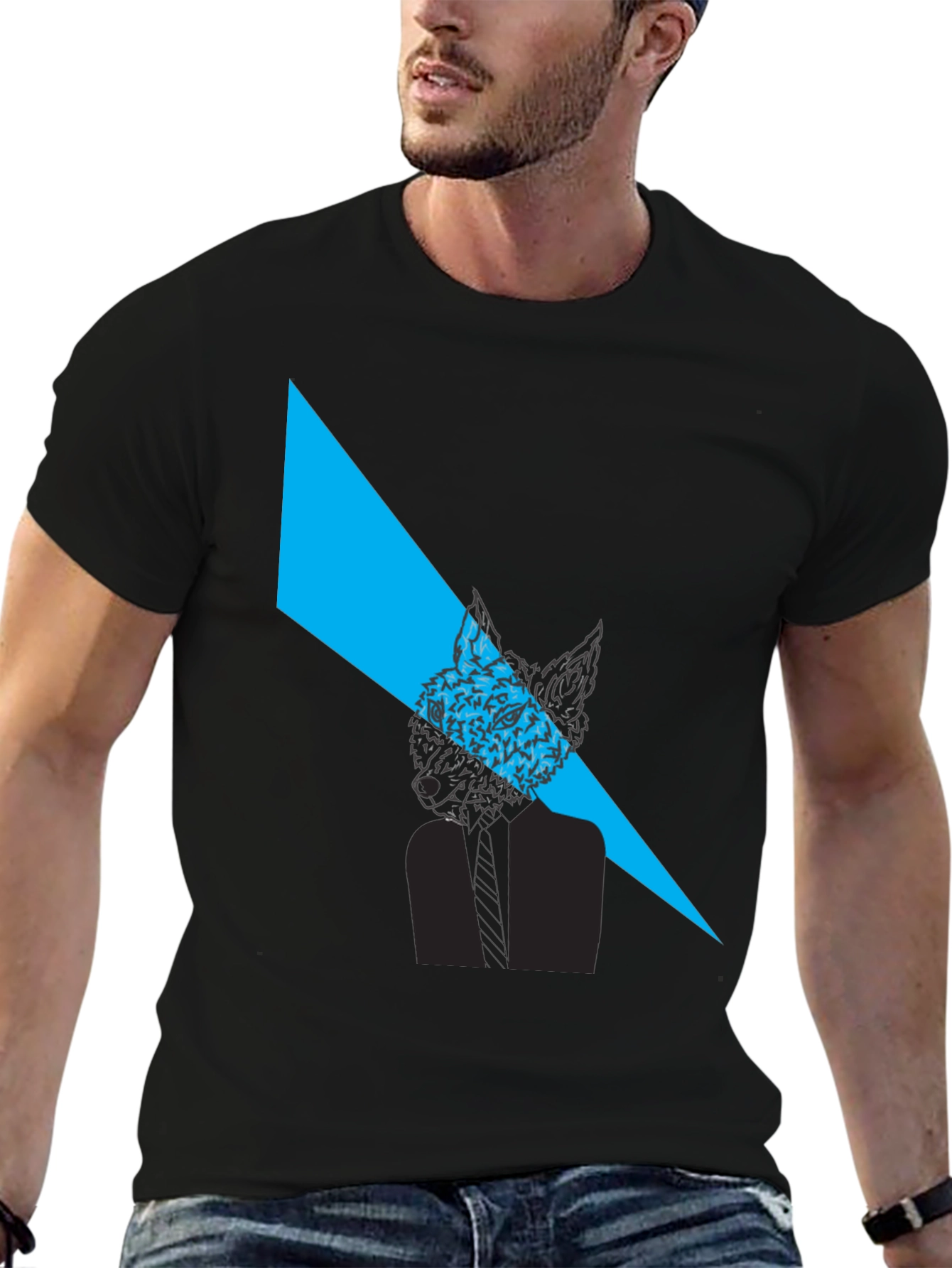 Fox Graphic Black T-Shirt - Modern Style