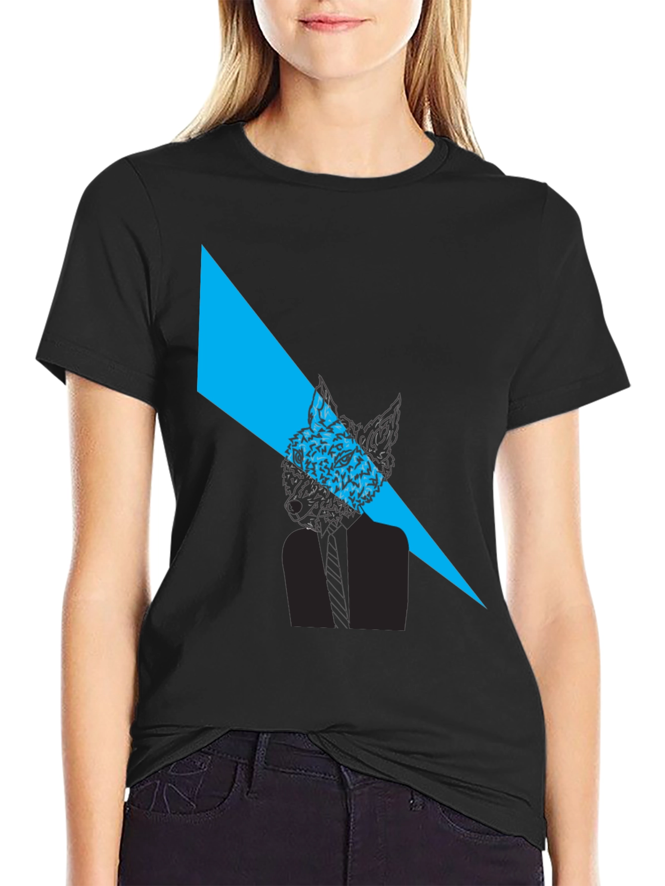 Fox Graphic Black T-Shirt - Modern Style