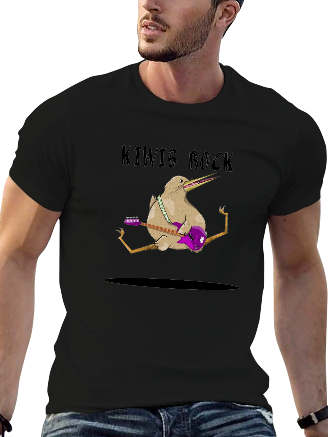 Kiwi Bird Rock Band T-Shirt