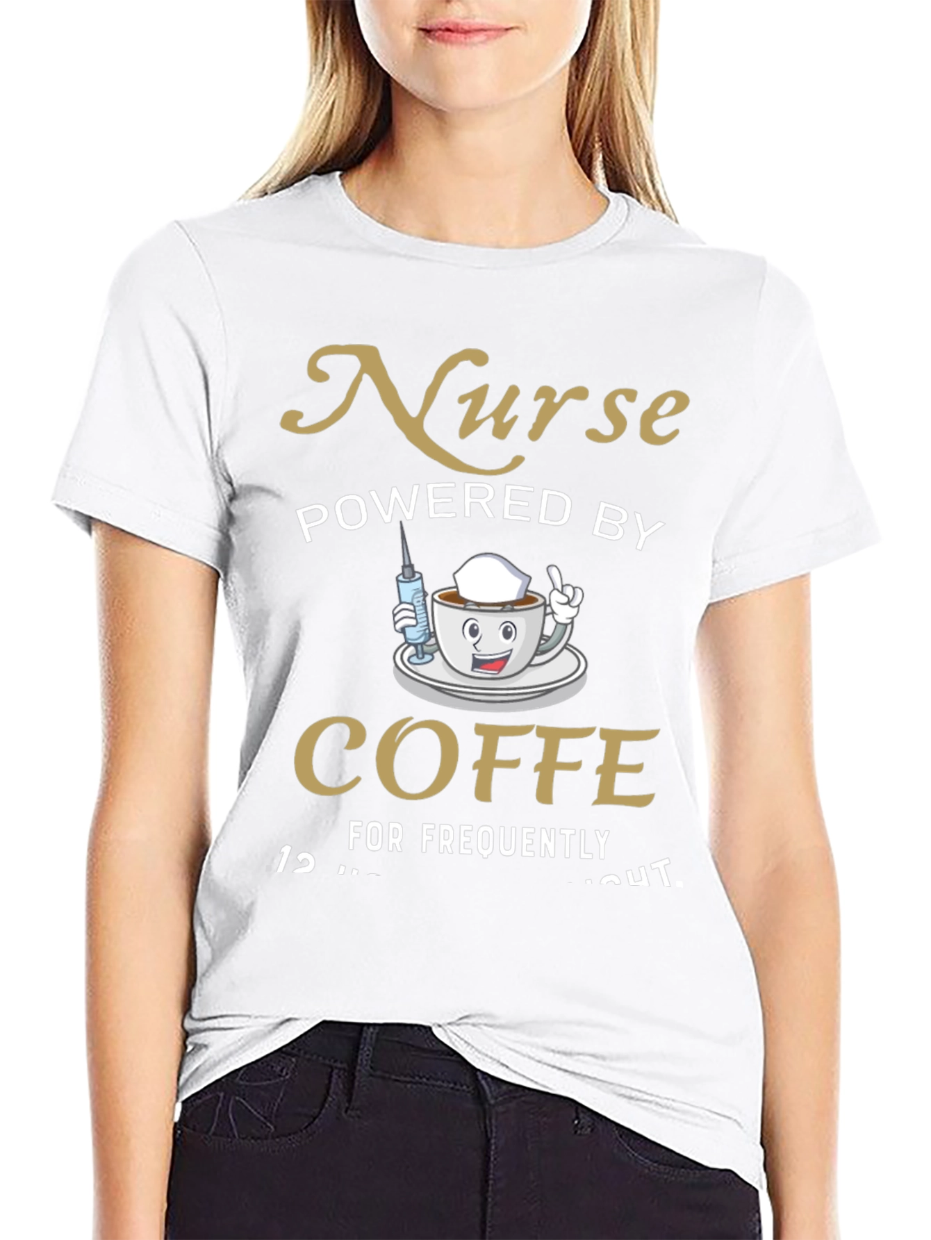 Nurse Powered By Coffee T-Shirt