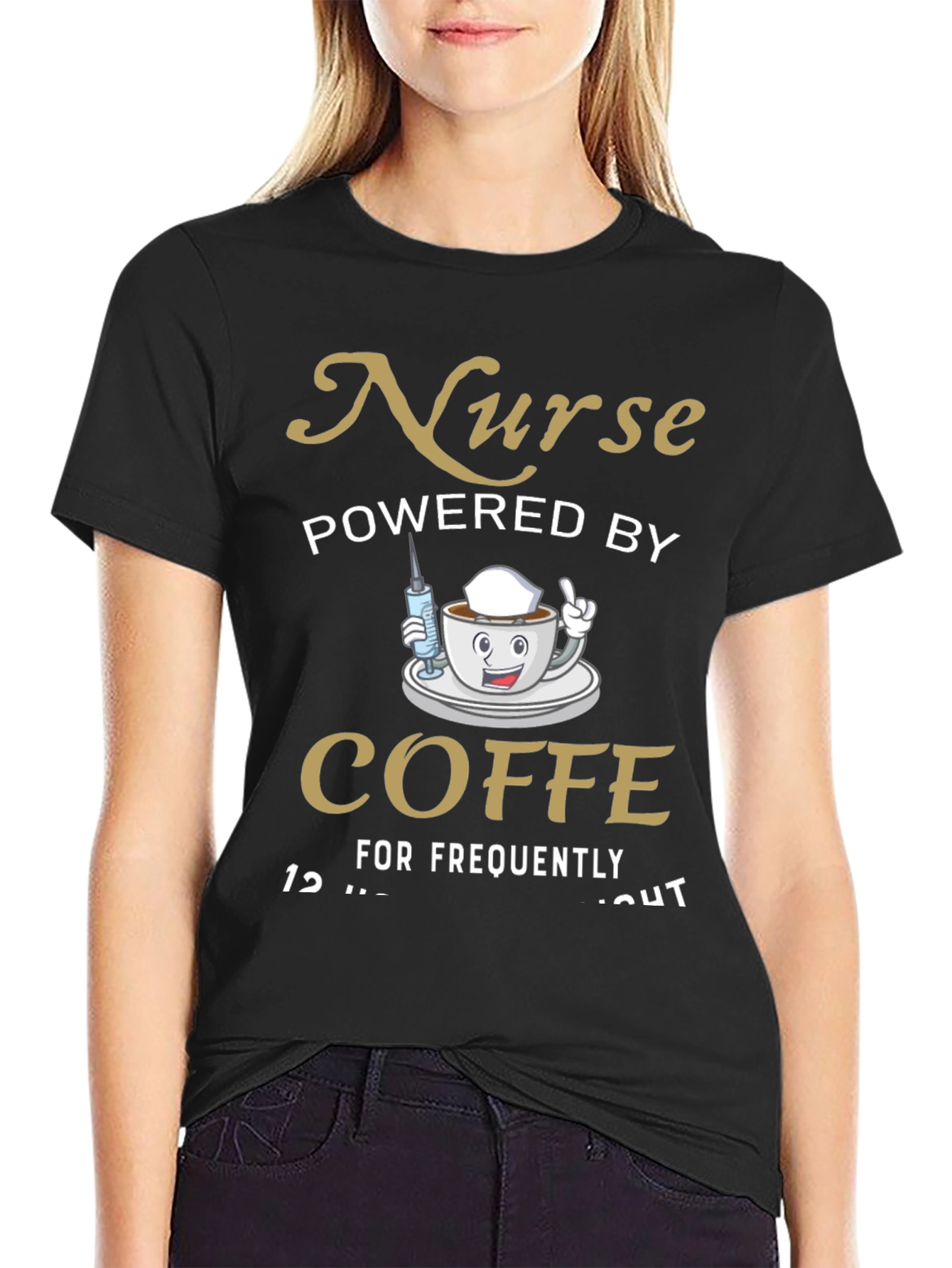 Nurse Powered By Coffee T-Shirt
