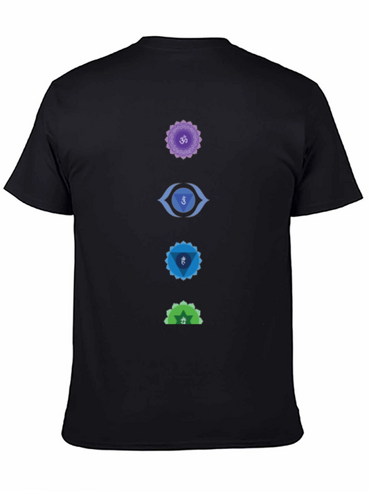 Chakra Symbol Graphic Tee - Spiritual Yoga Shirt