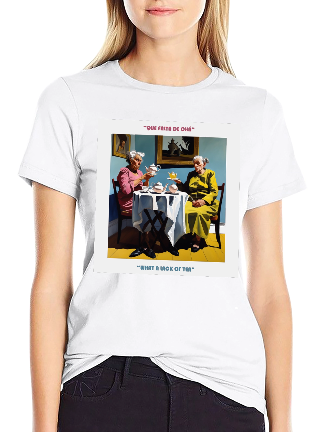 Quirky Lack of Tea Graphic T-Shirt