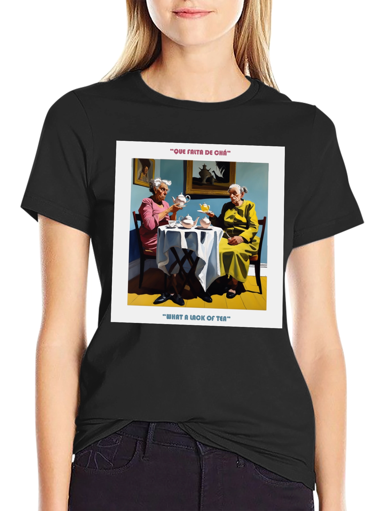 Quirky Lack of Tea Graphic T-Shirt
