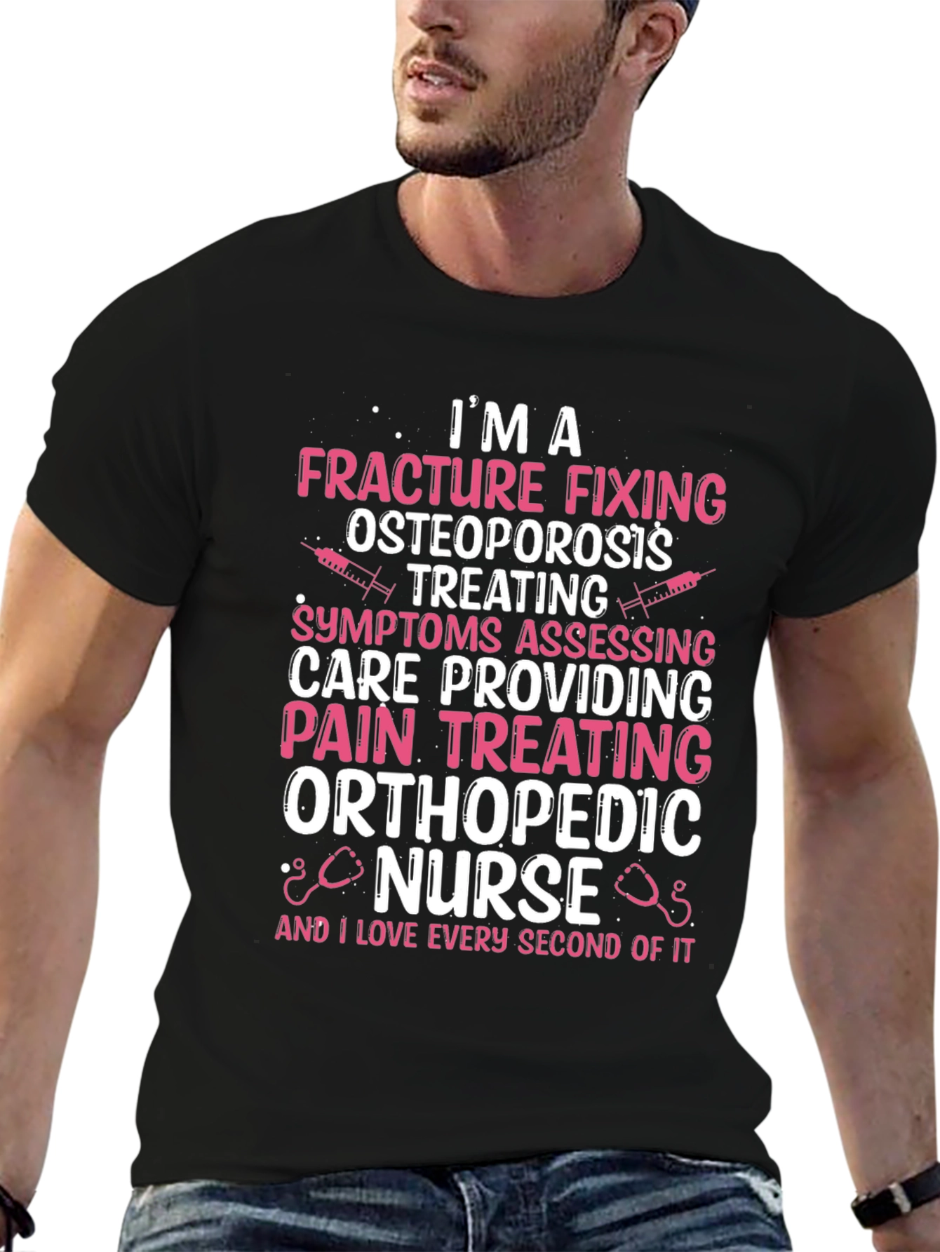 Orthopedic Nurse T-Shirt - Fracture Fixing Design