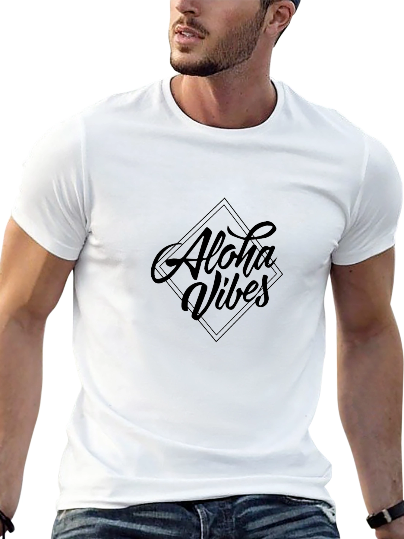 Aloha Vibes Black T-Shirt - Mens
