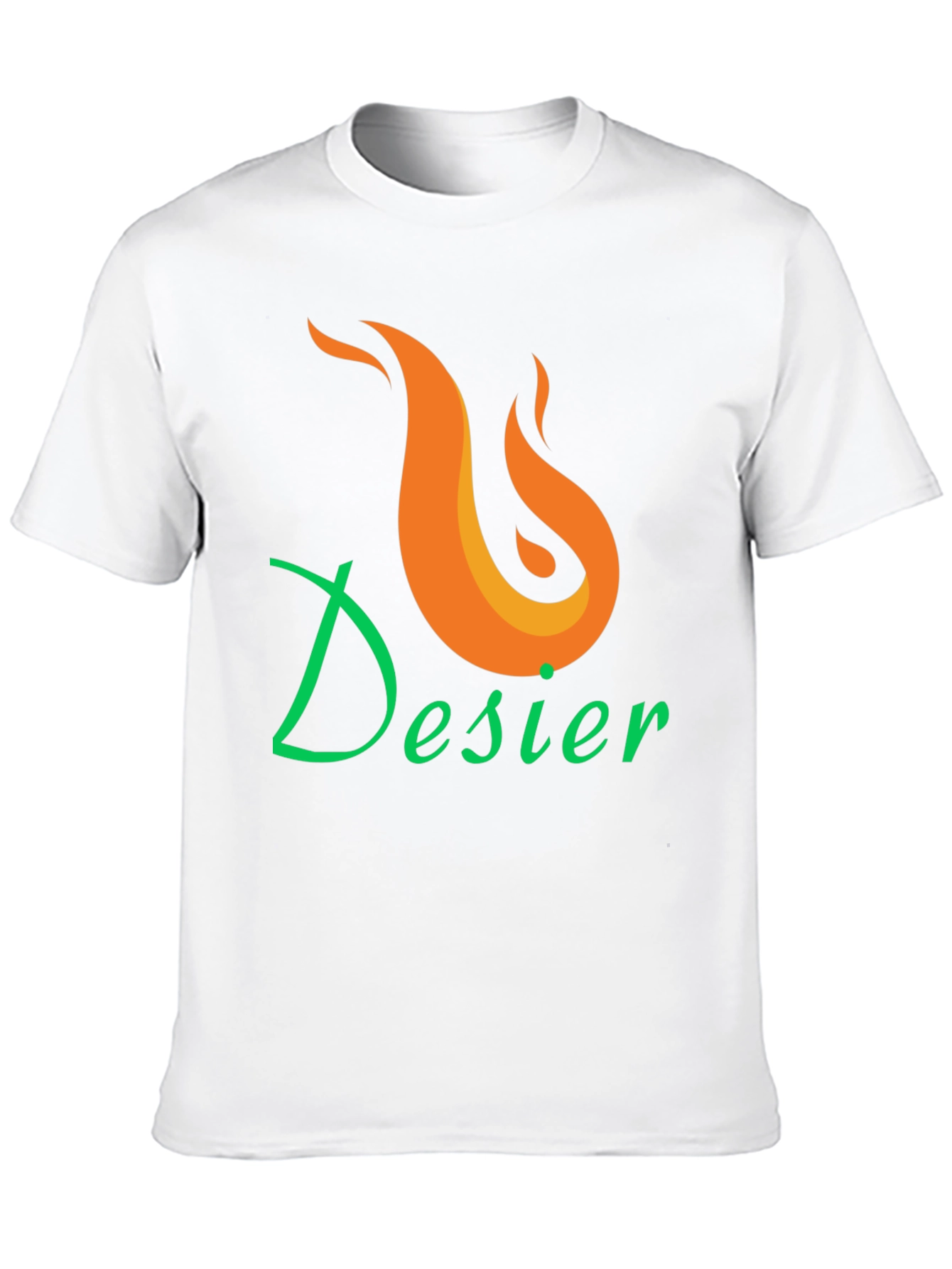 Desier Flame Graphic Tee - Black