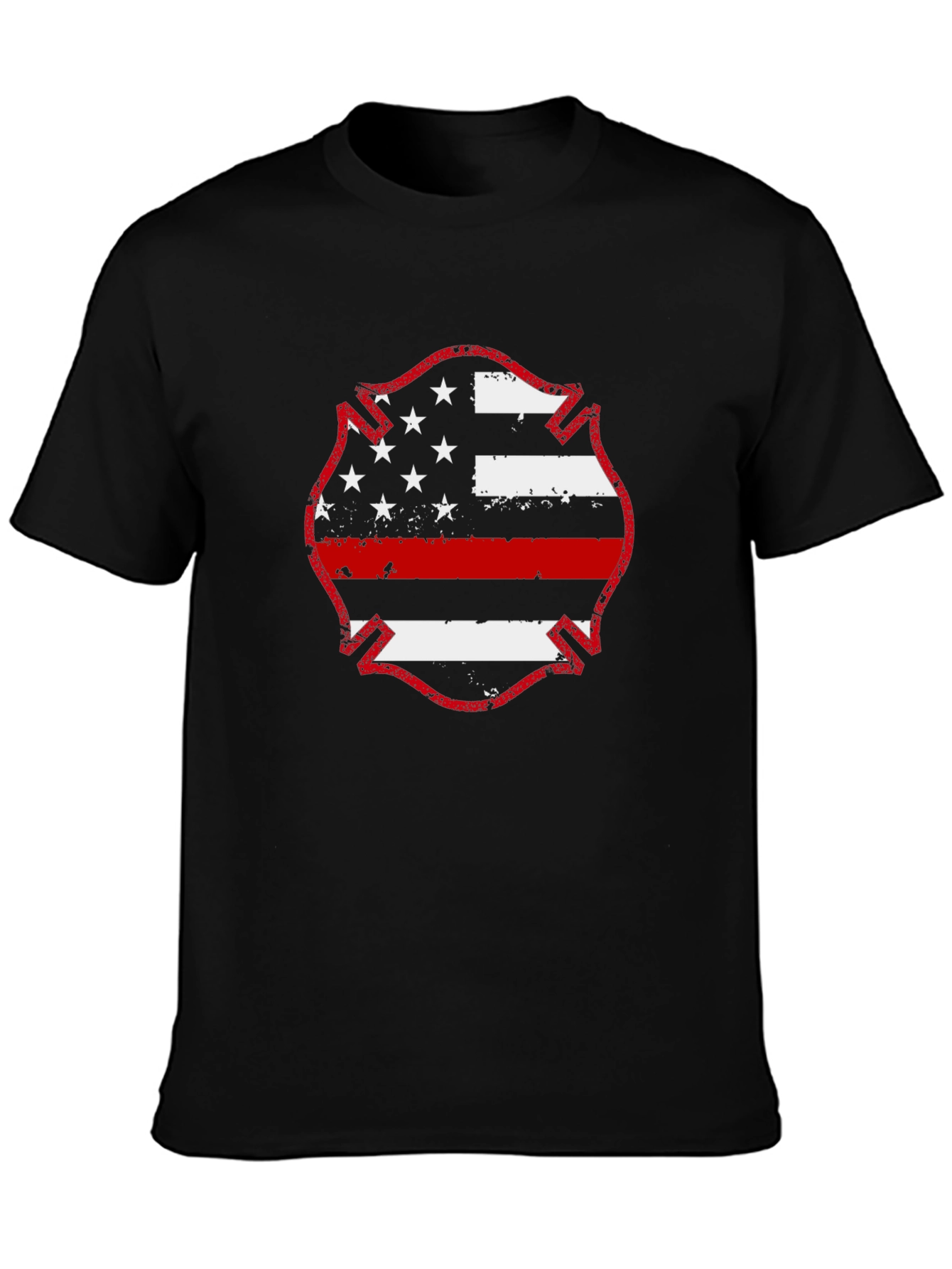 Thin Red Line Firefighter Flag T-Shirt