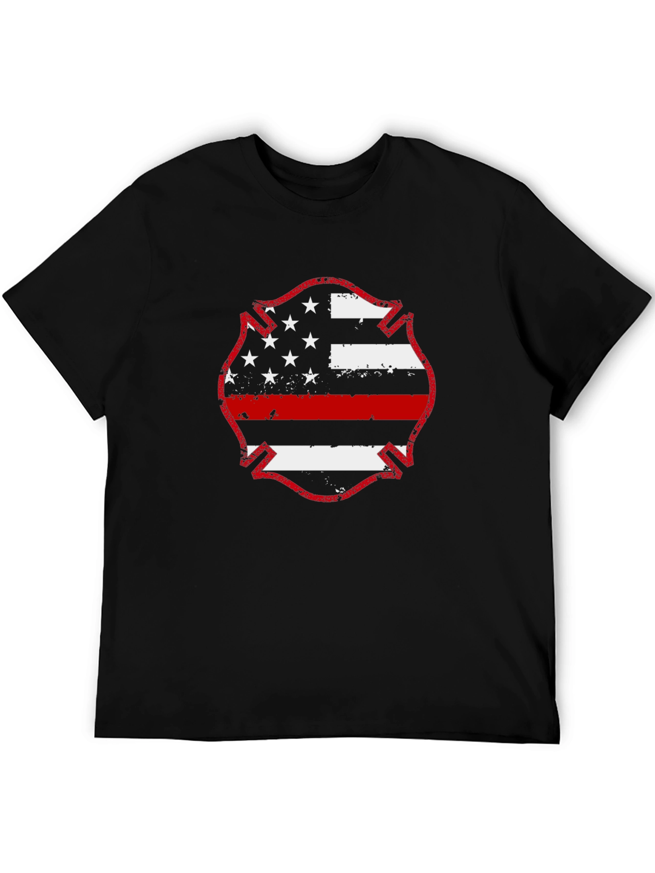 Thin Red Line Firefighter Flag T-Shirt