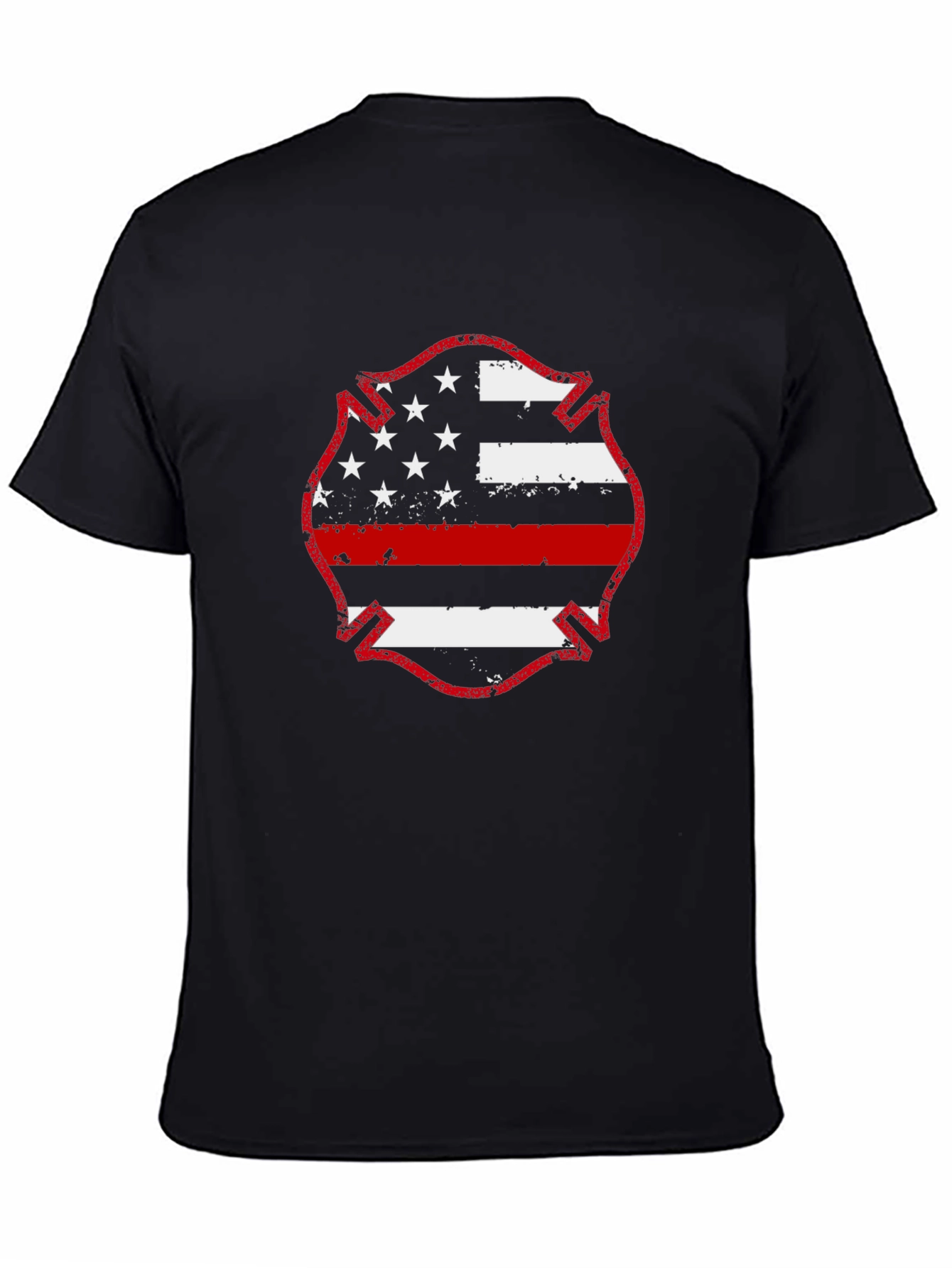 Thin Red Line Firefighter Flag T-Shirt