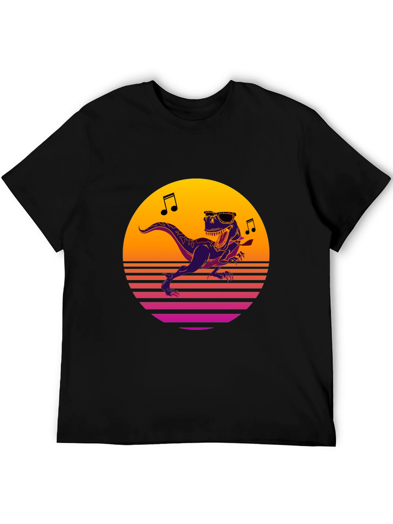 Retro Dino T-Shirt - Dancing T-Rex Graphic Tee