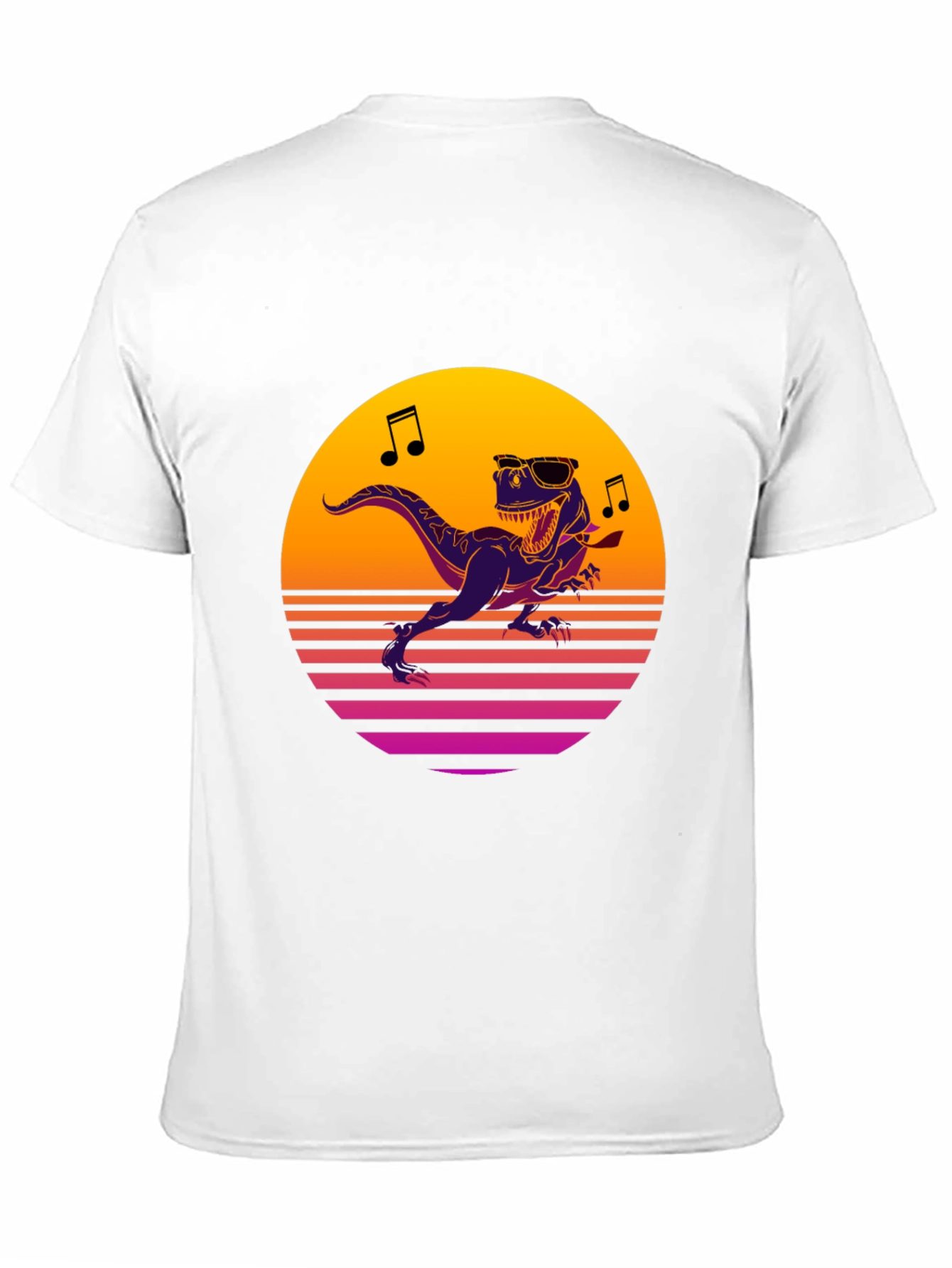 Retro Dino T-Shirt - Dancing T-Rex Graphic Tee