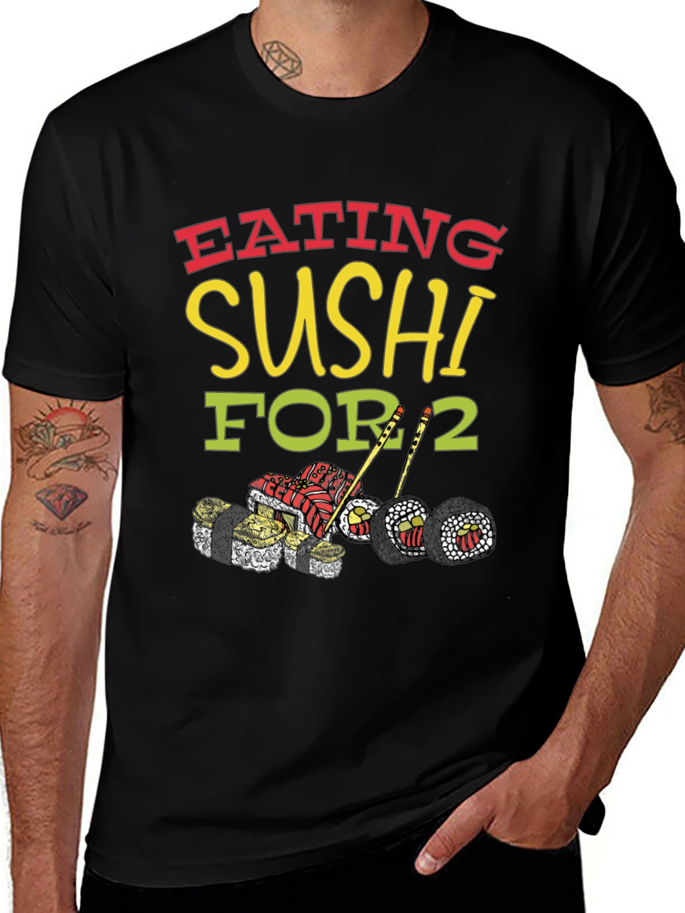 Sushi Lover T-Shirt: Eating Sushi For 2