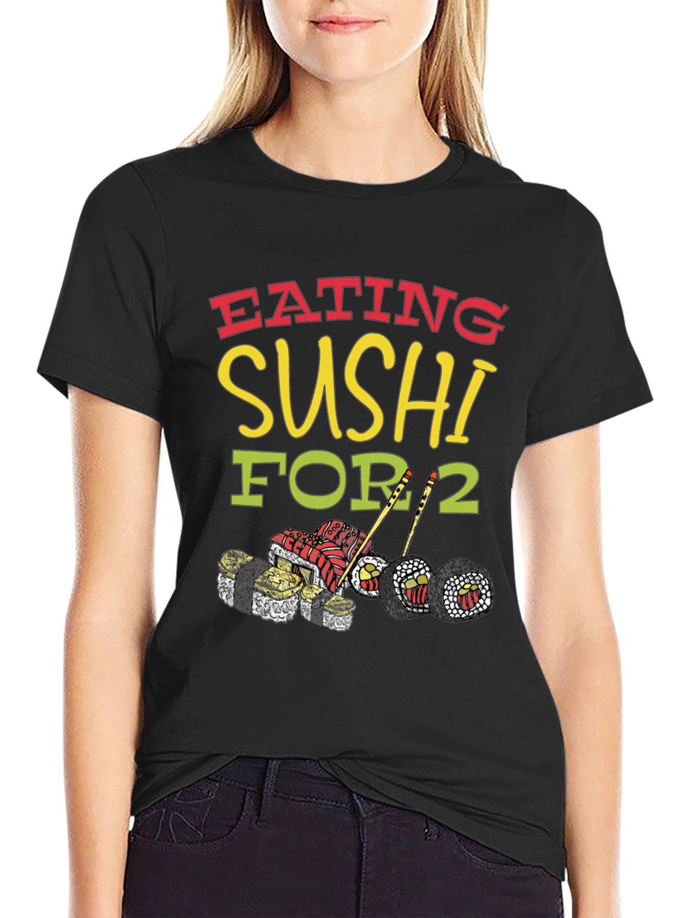 Sushi Lover T-Shirt: Eating Sushi For 2