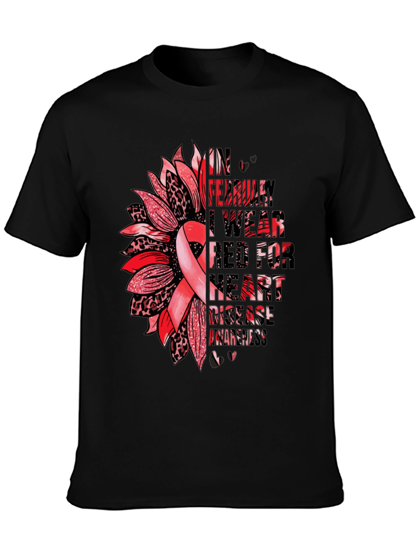Heart Disease Awareness Graphic Tee