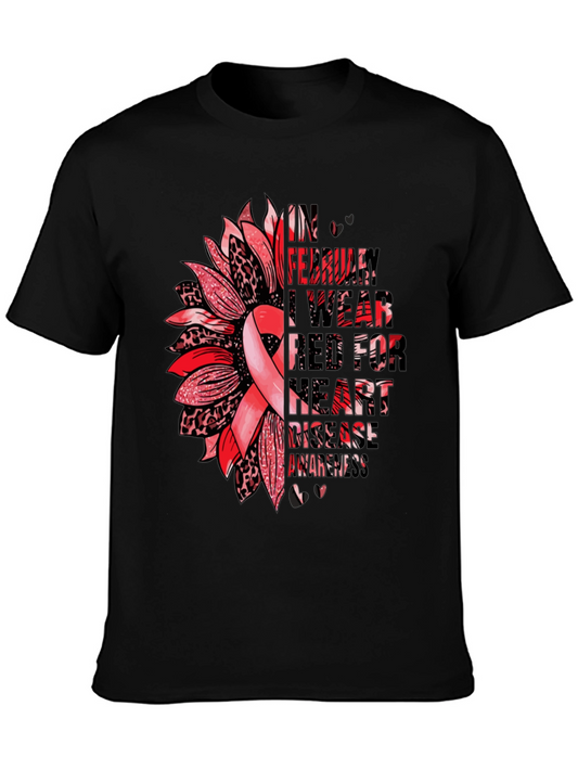 Heart Disease Awareness Graphic Tee