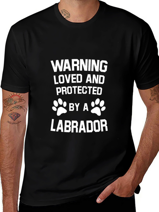 Warning Loved by a Labrador T-Shirt