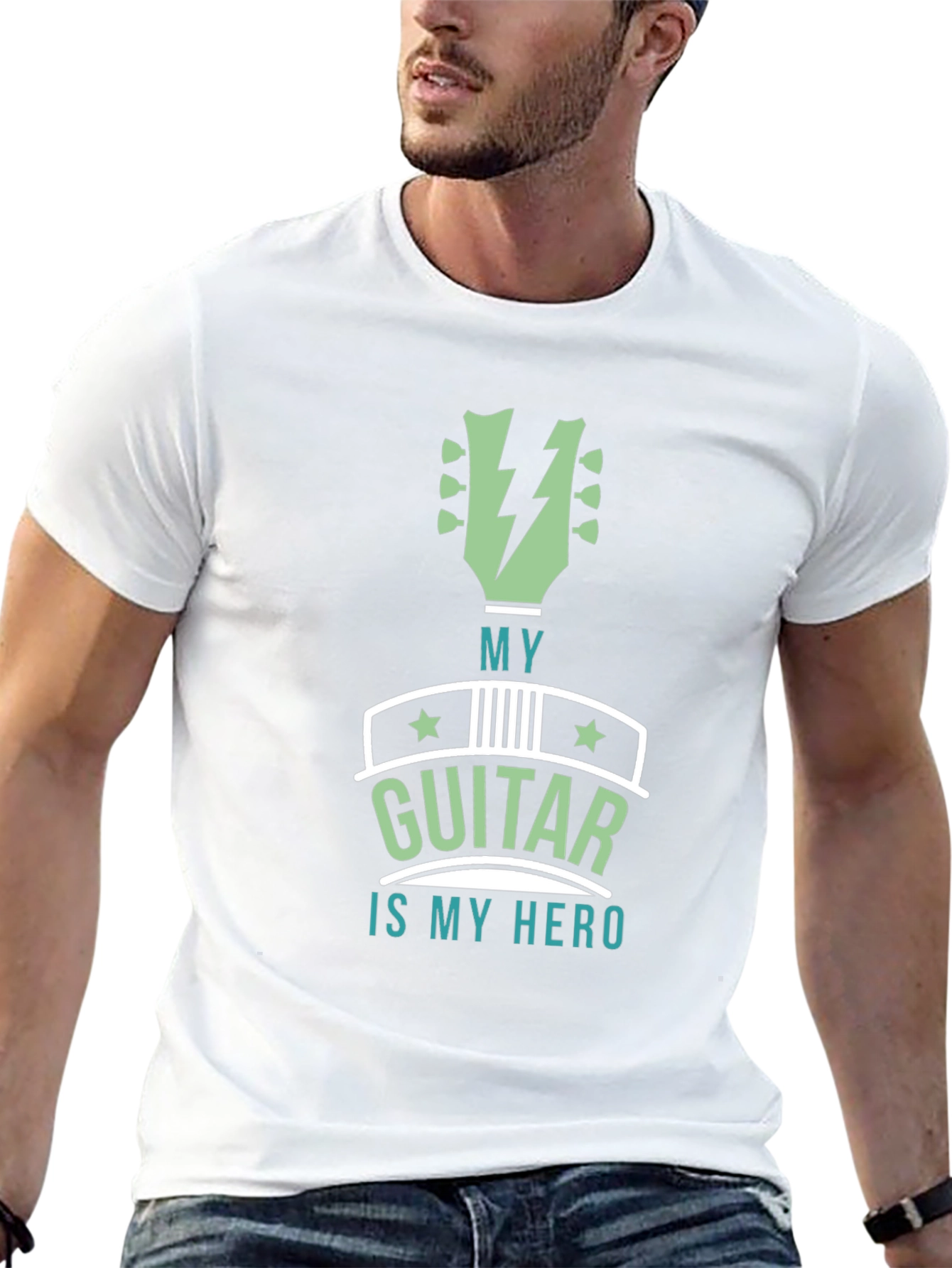 My Guitar is My Hero Graphic T-Shirt