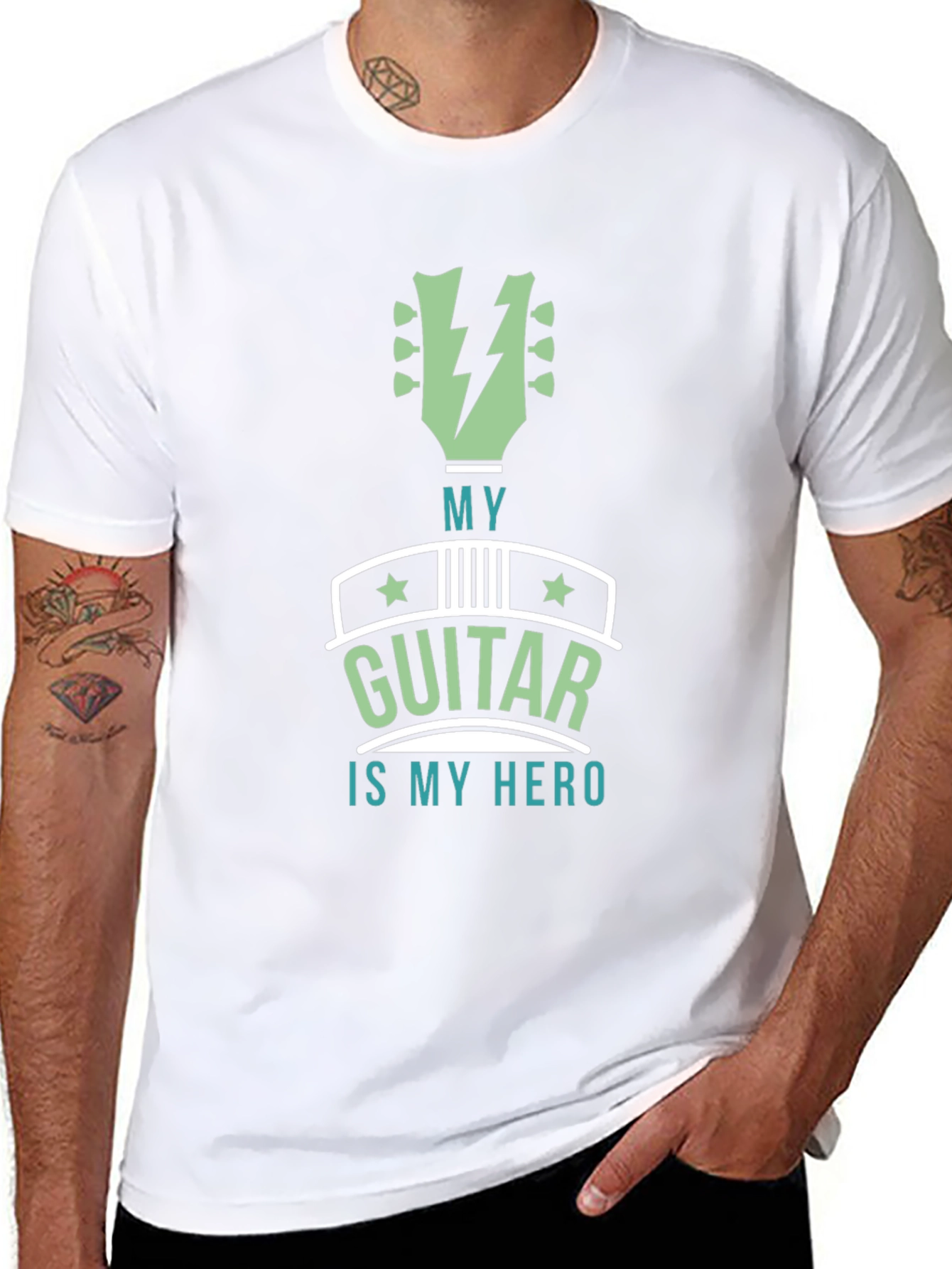 My Guitar is My Hero Graphic T-Shirt