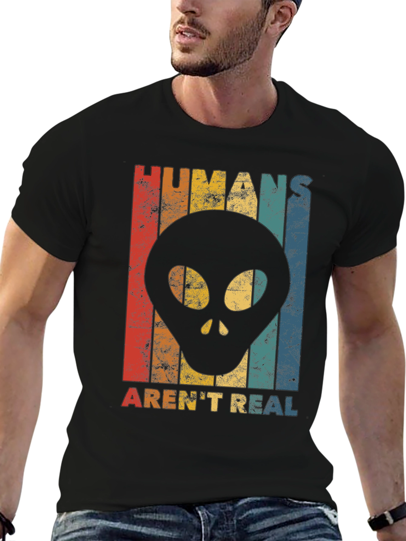 Humans Arent Real Alien Graphic Tee