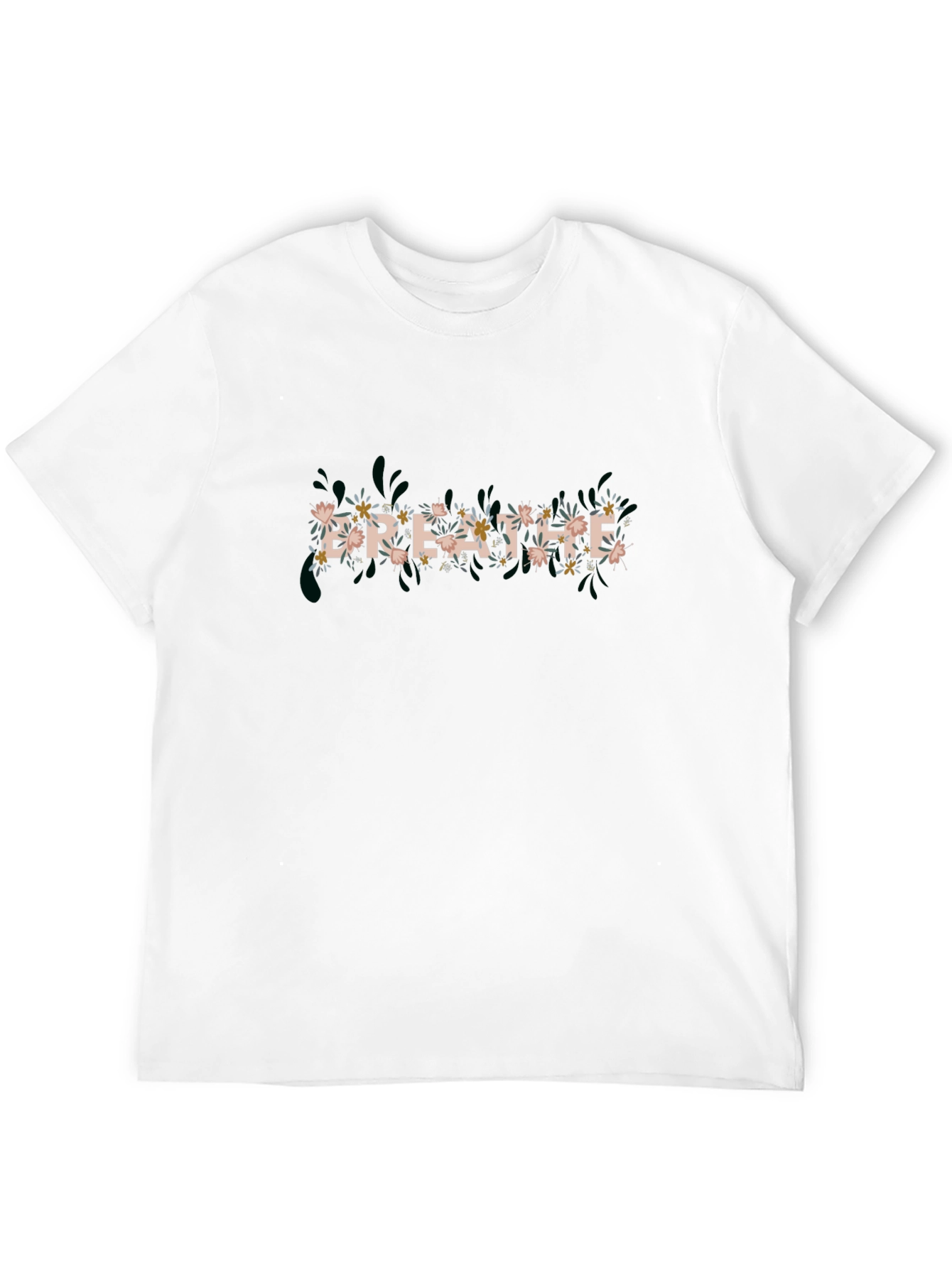 Breathe Floral Graphic T-Shirt - Relax & Refresh