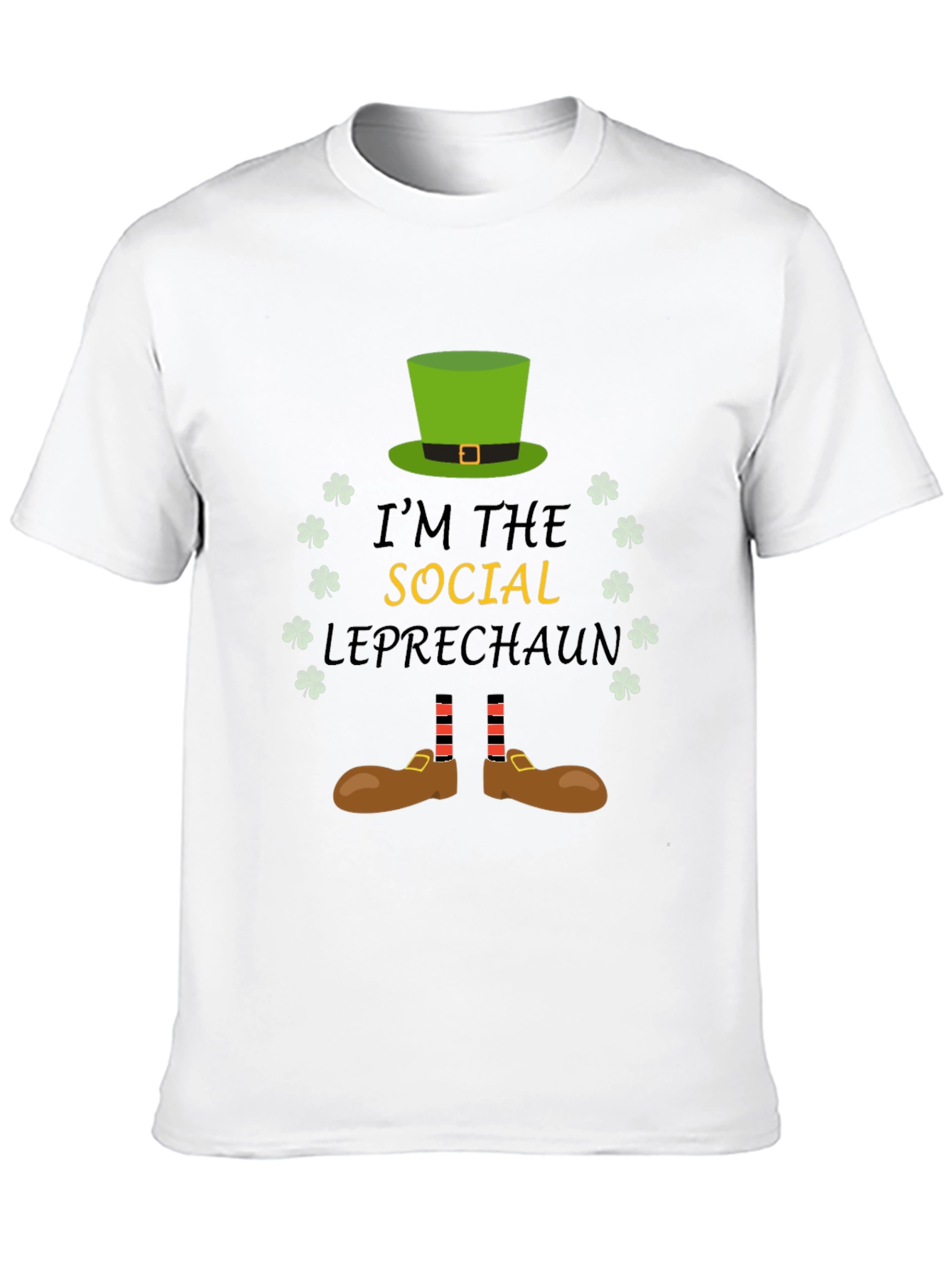 Social Leprechaun Graphic T-Shirt - St. Patricks Day