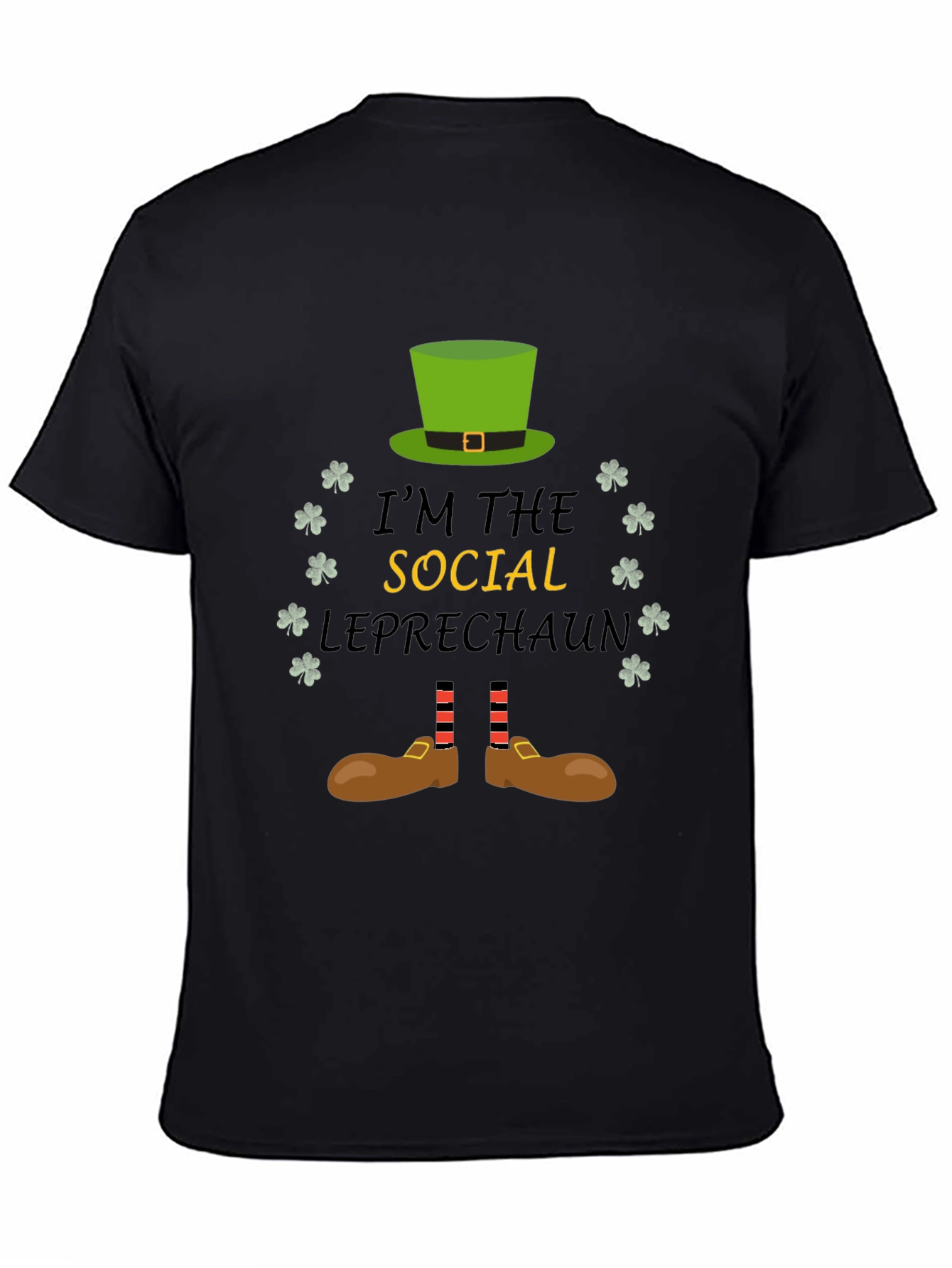 Social Leprechaun Graphic T-Shirt - St. Patricks Day