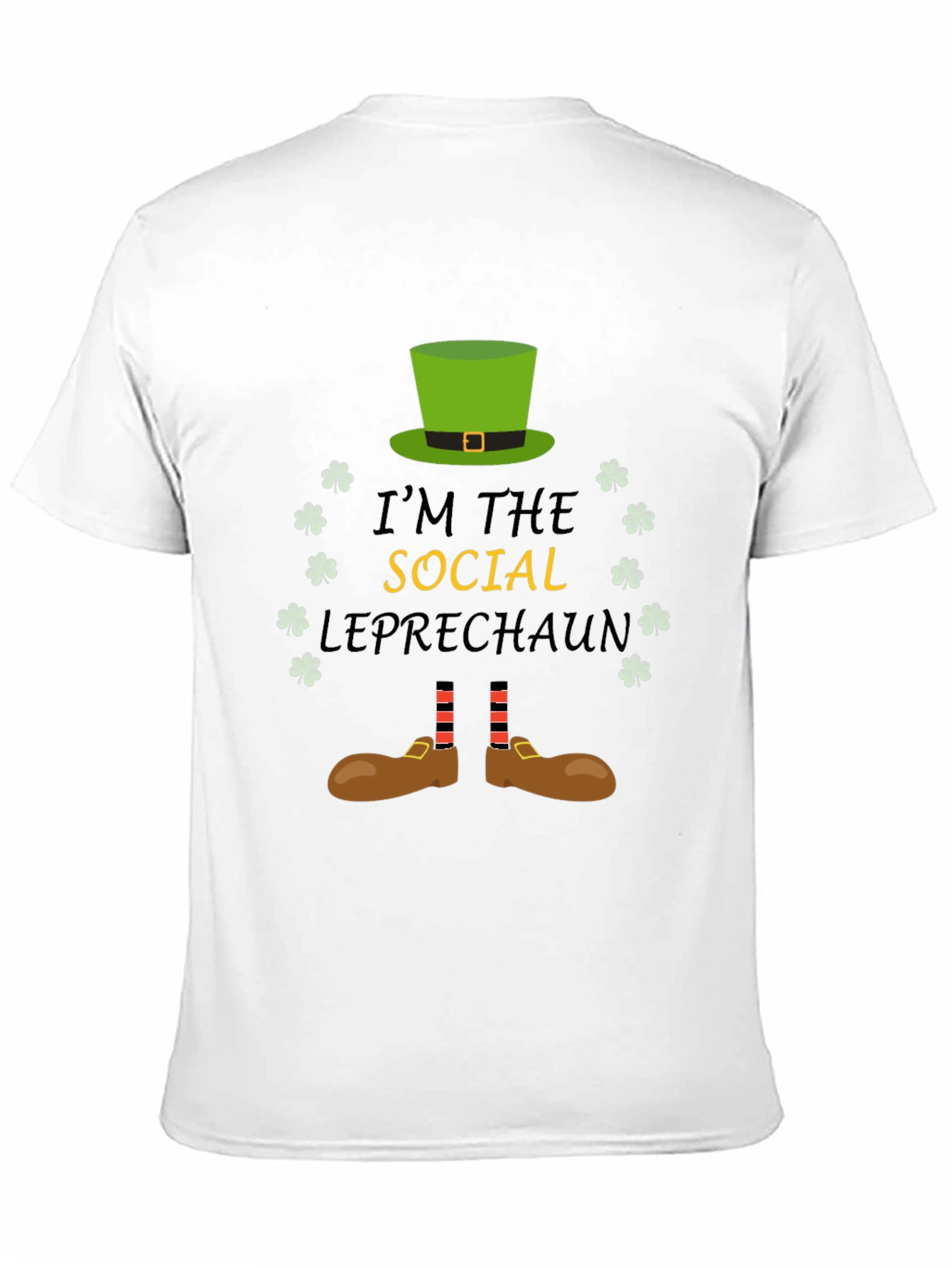 Social Leprechaun Graphic T-Shirt - St. Patricks Day