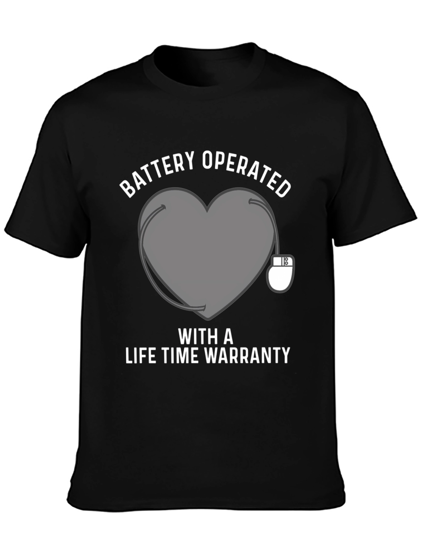 Battery Operated Heart Funny T-Shirt