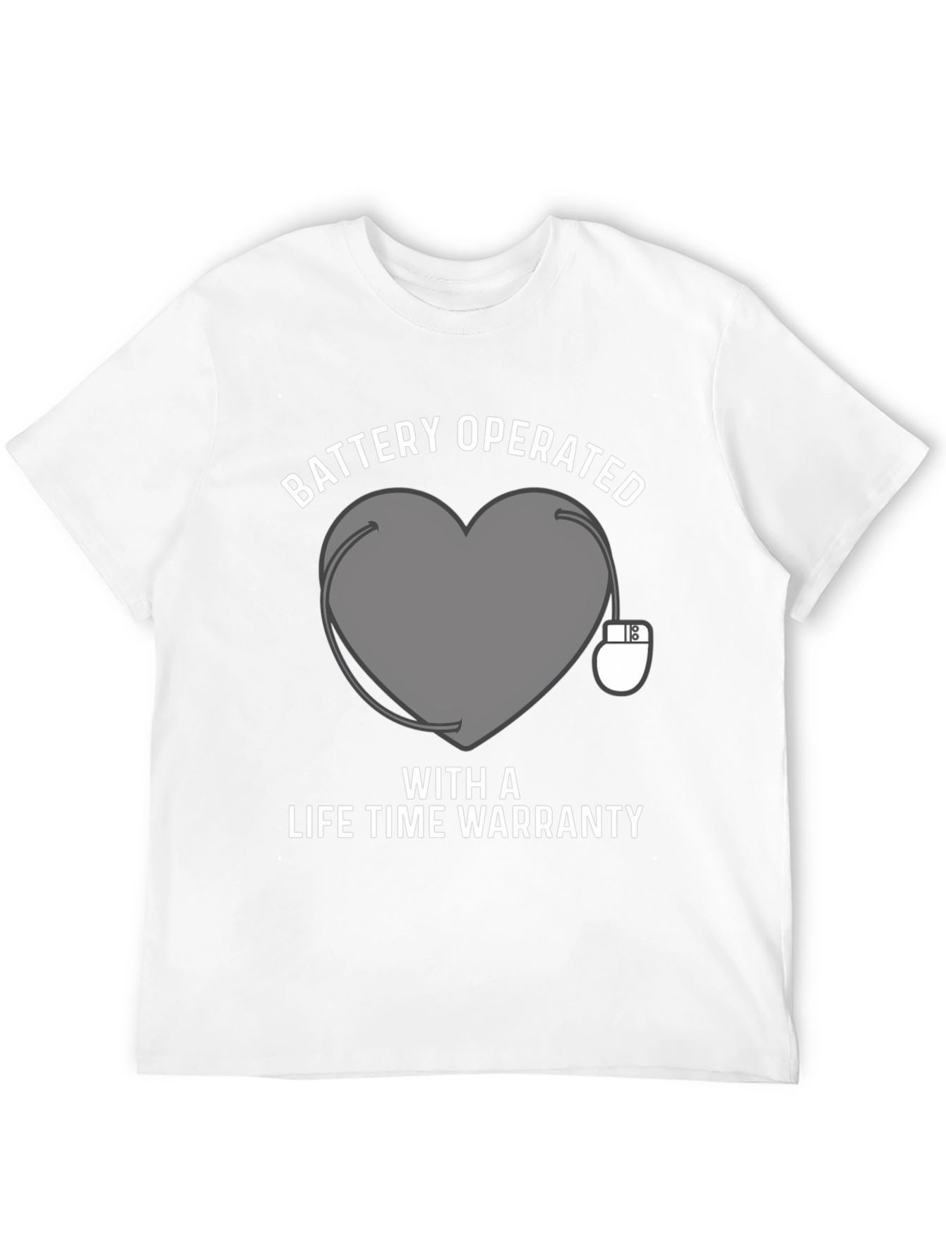 Battery Operated Heart Funny T-Shirt