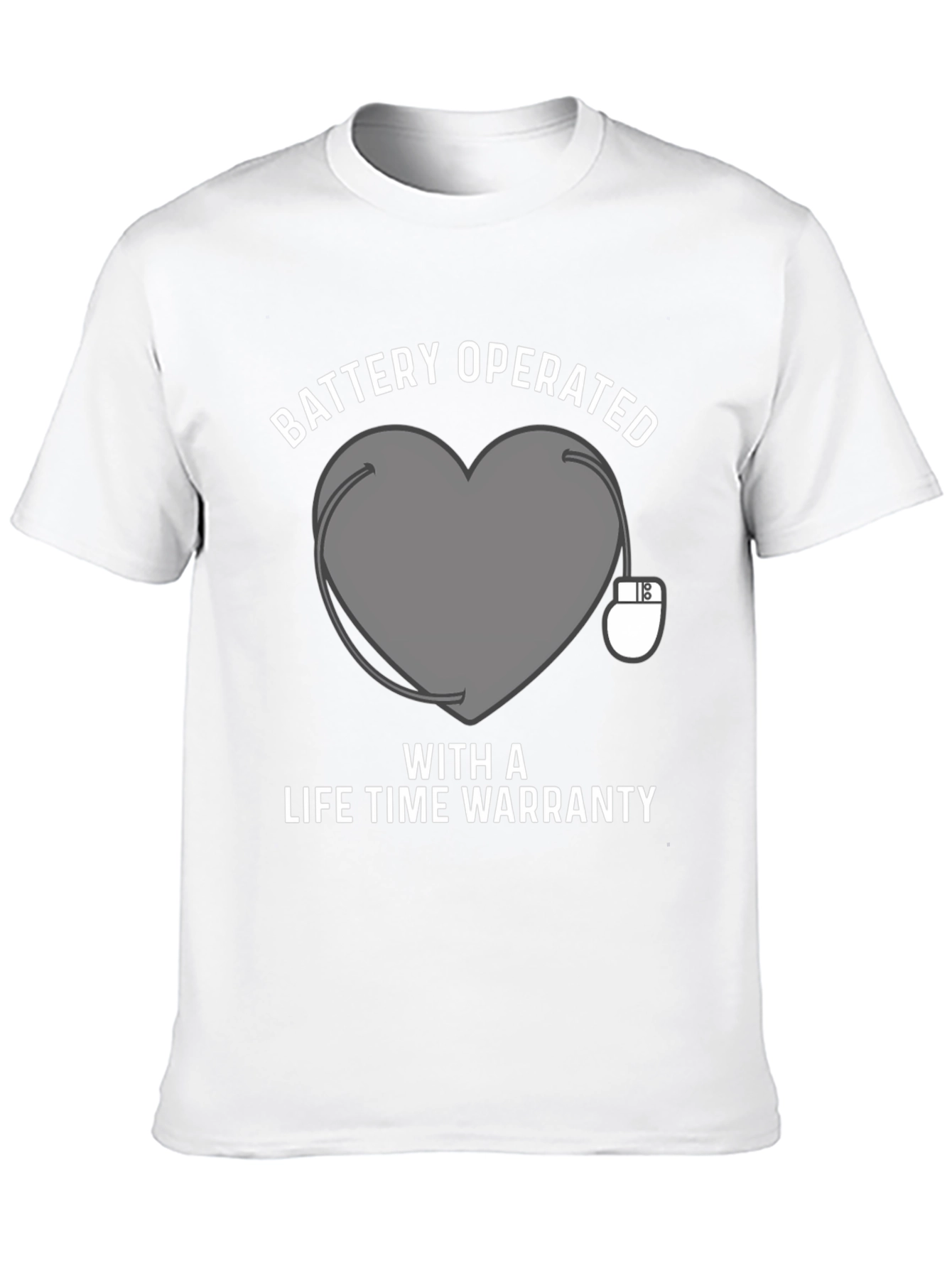 Battery Operated Heart Funny T-Shirt