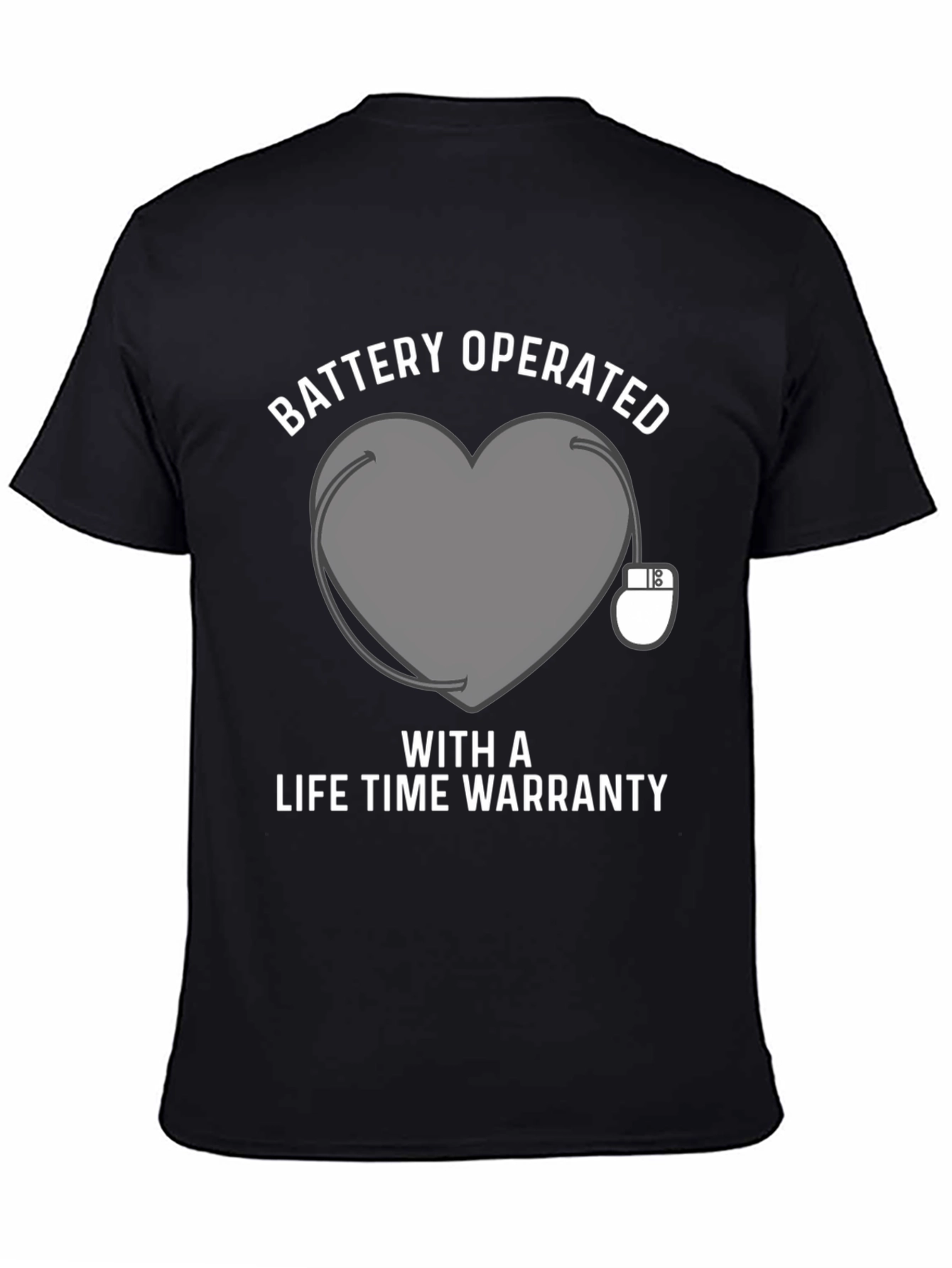 Battery Operated Heart Funny T-Shirt