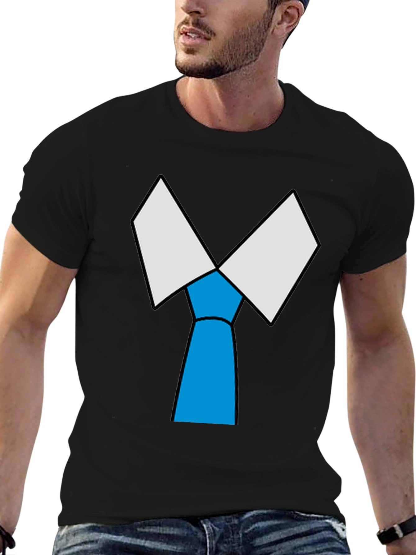 Novelty Tie T-Shirt - Funny Graphic Tee