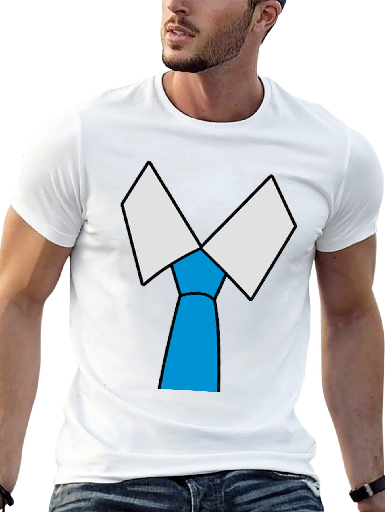 Novelty Tie T-Shirt - Funny Graphic Tee